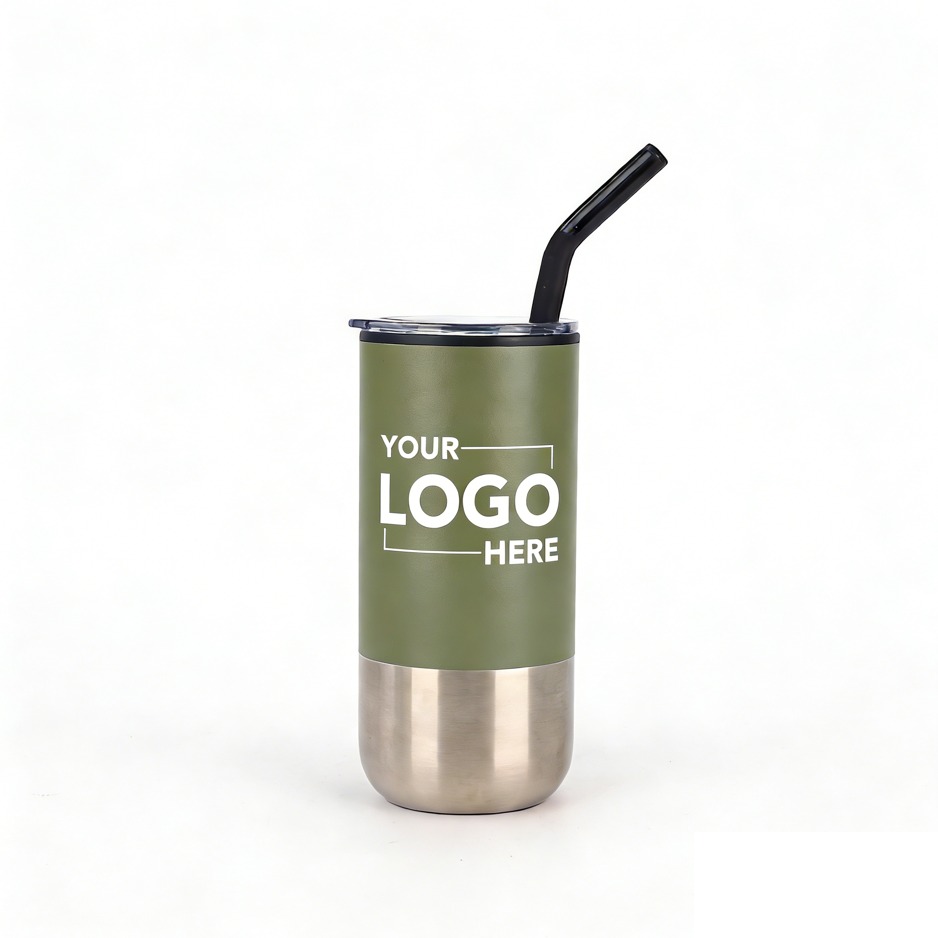 16oz Stainless Steel Tumbler Double-walled Insulated Cup