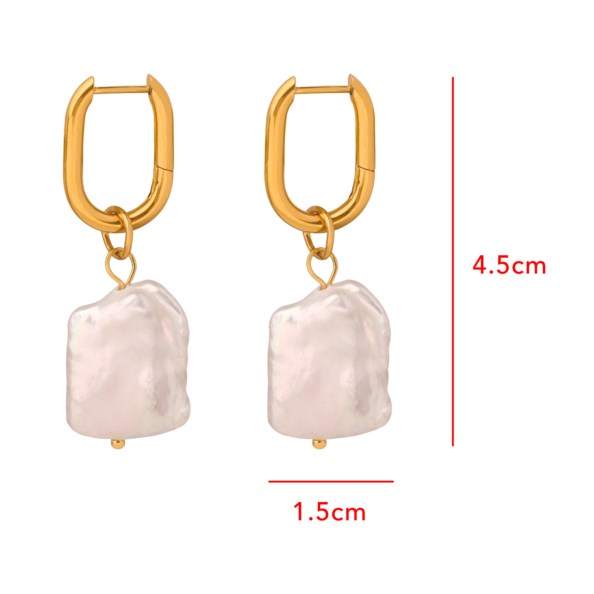 Mother's Day Baroque Pearl Dangle Earrings