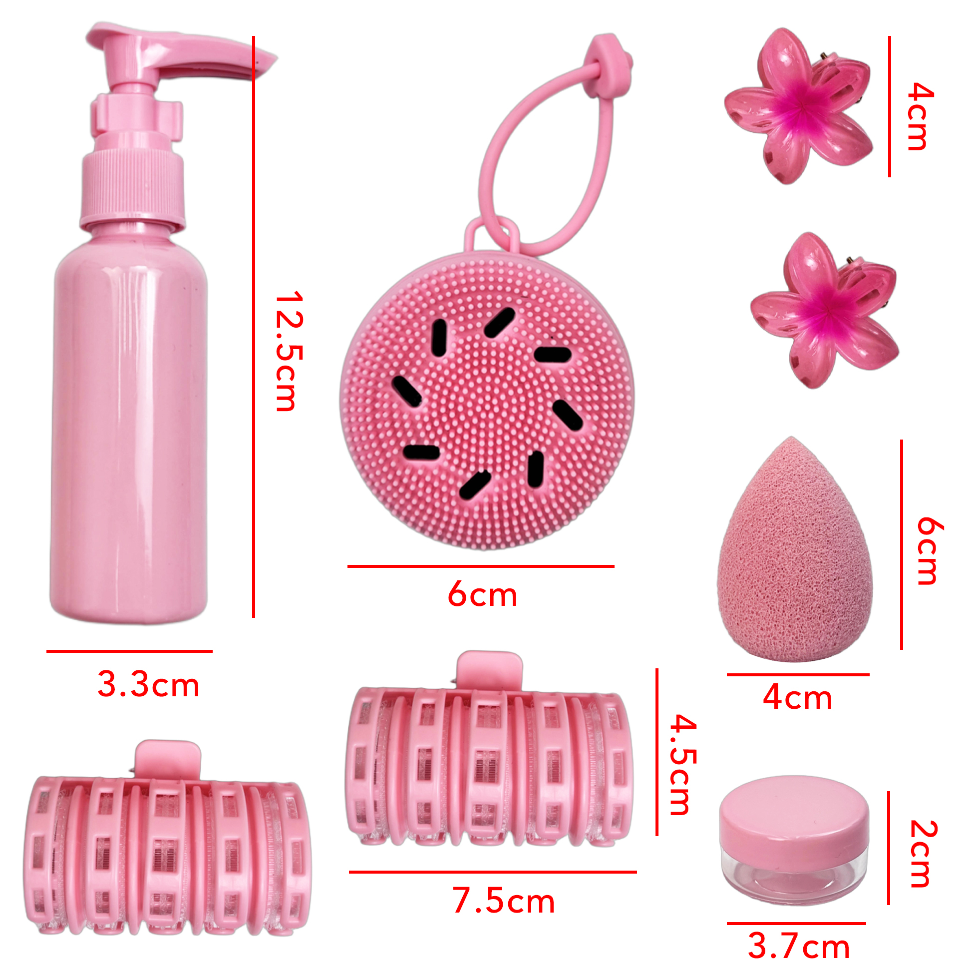 Set of 8 Travel Size Beauty Accessories