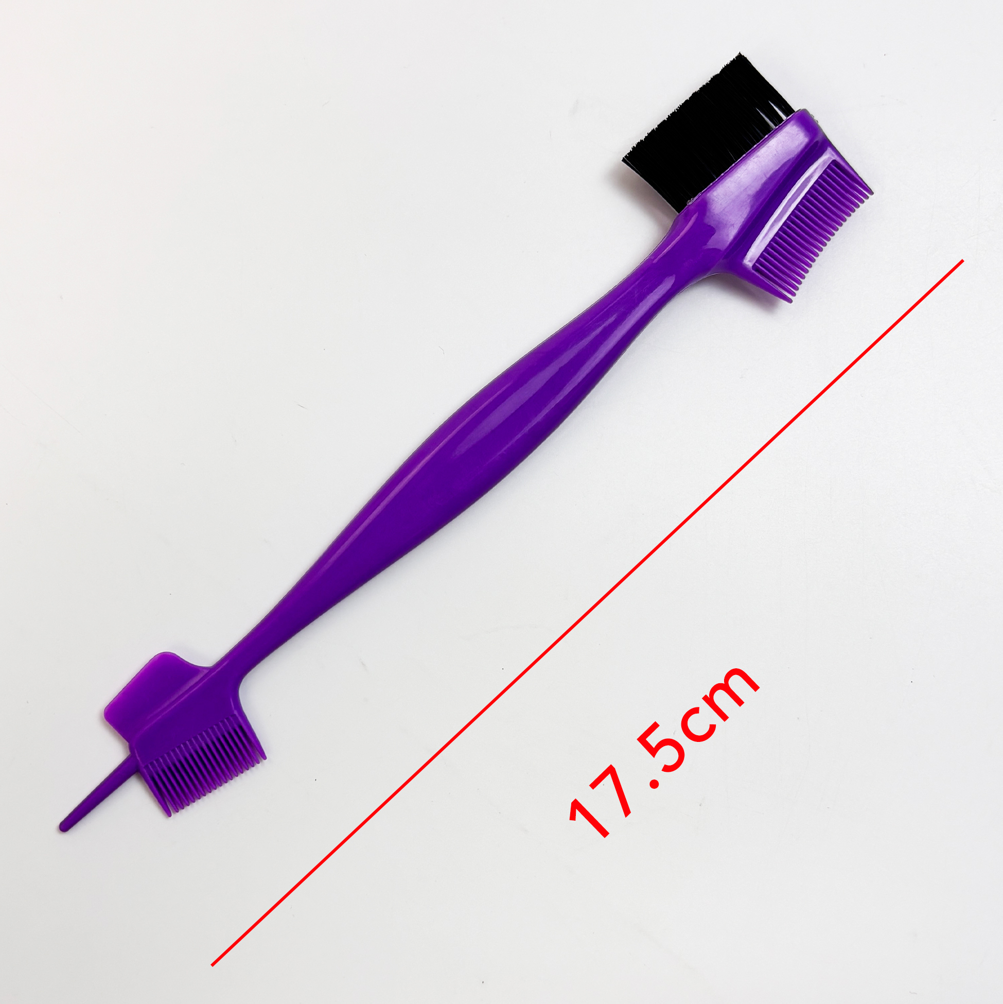 Purple Dual-Ended Edge Control Brush
