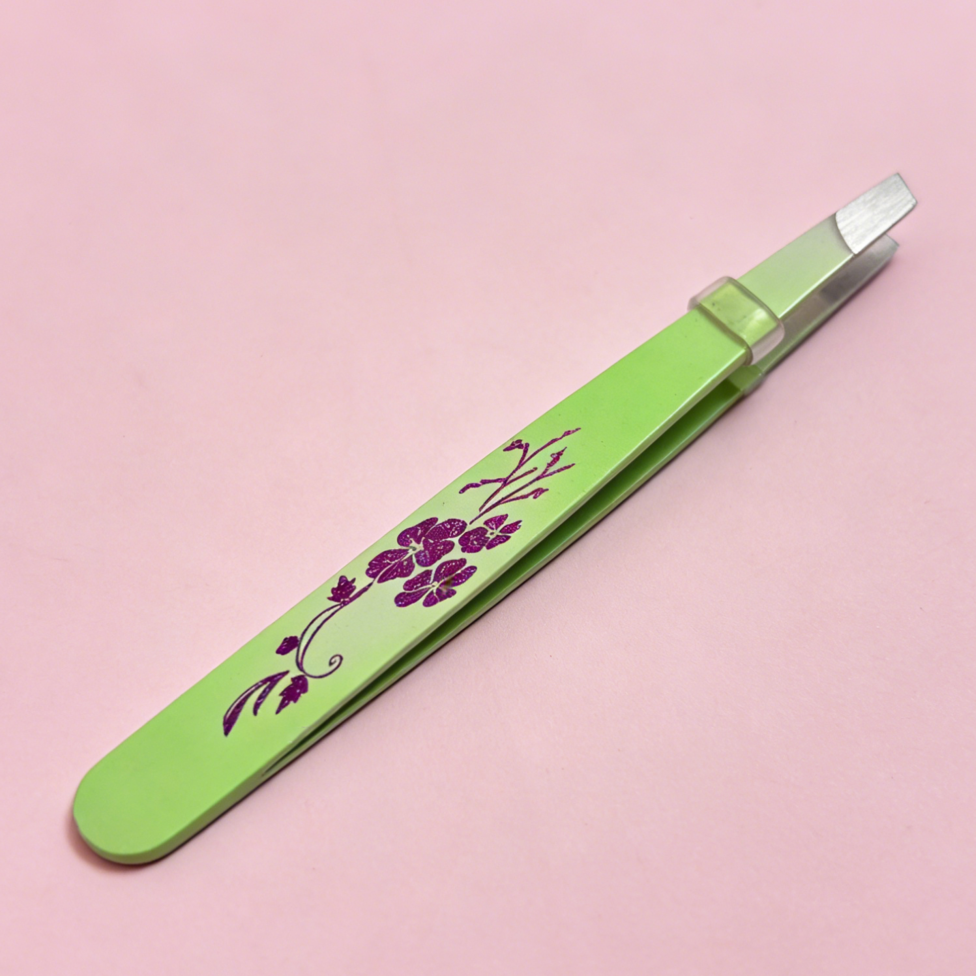 Floral Print Slant Tweezer