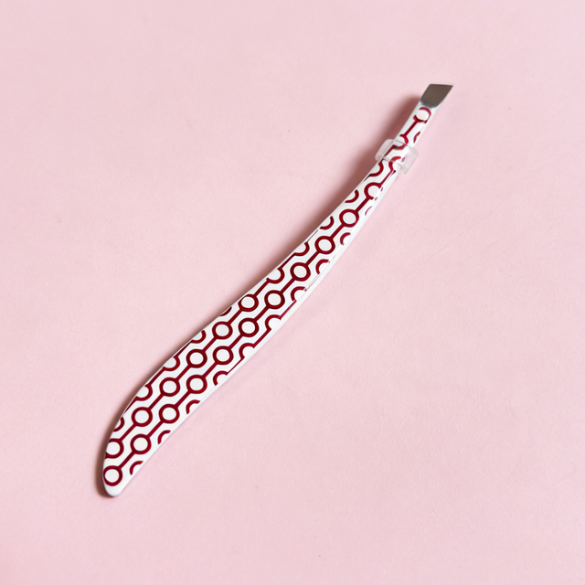 Geometric Pattern Slant Tweezer
