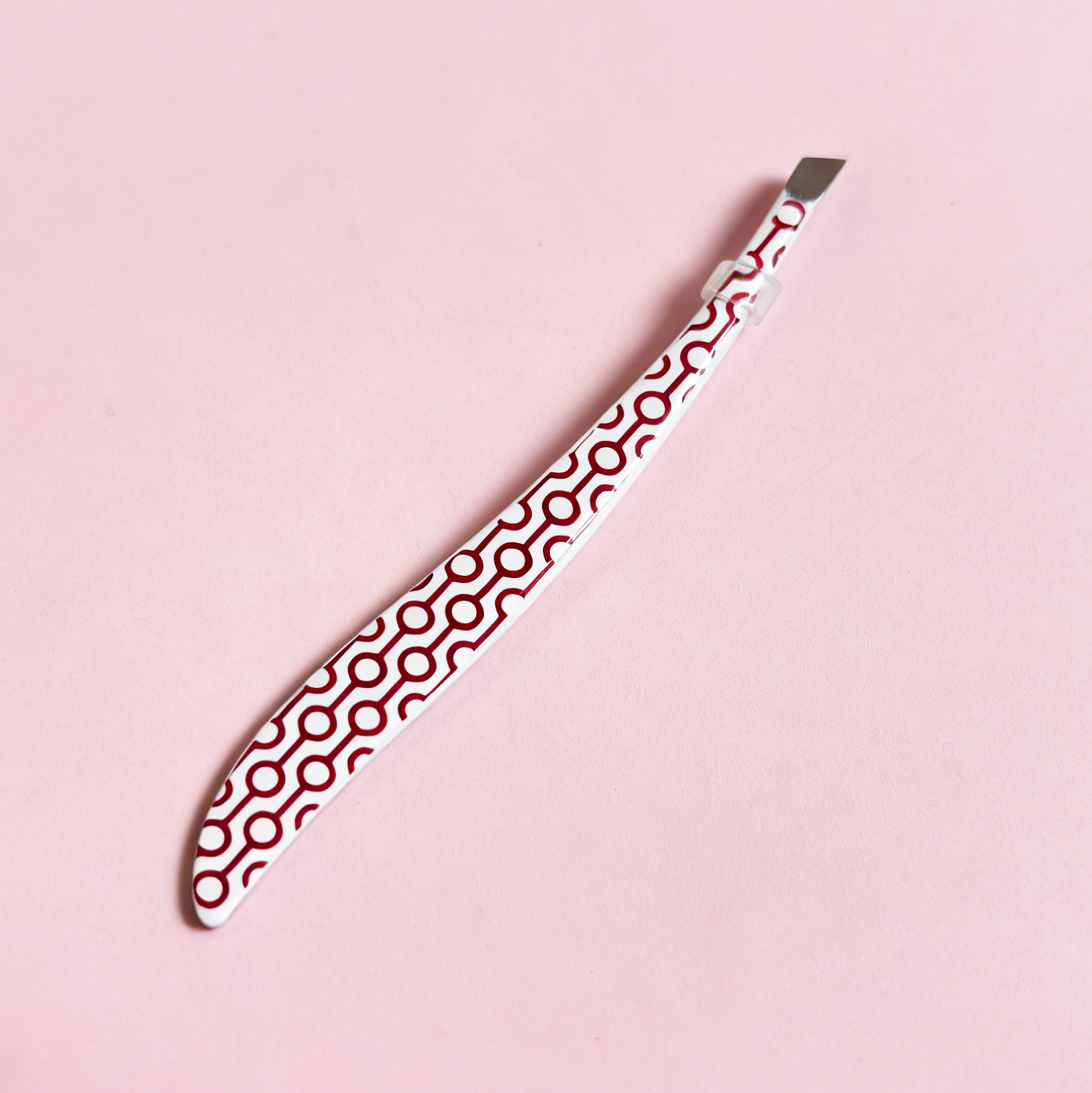 Geometric Pattern Slant Tweezer