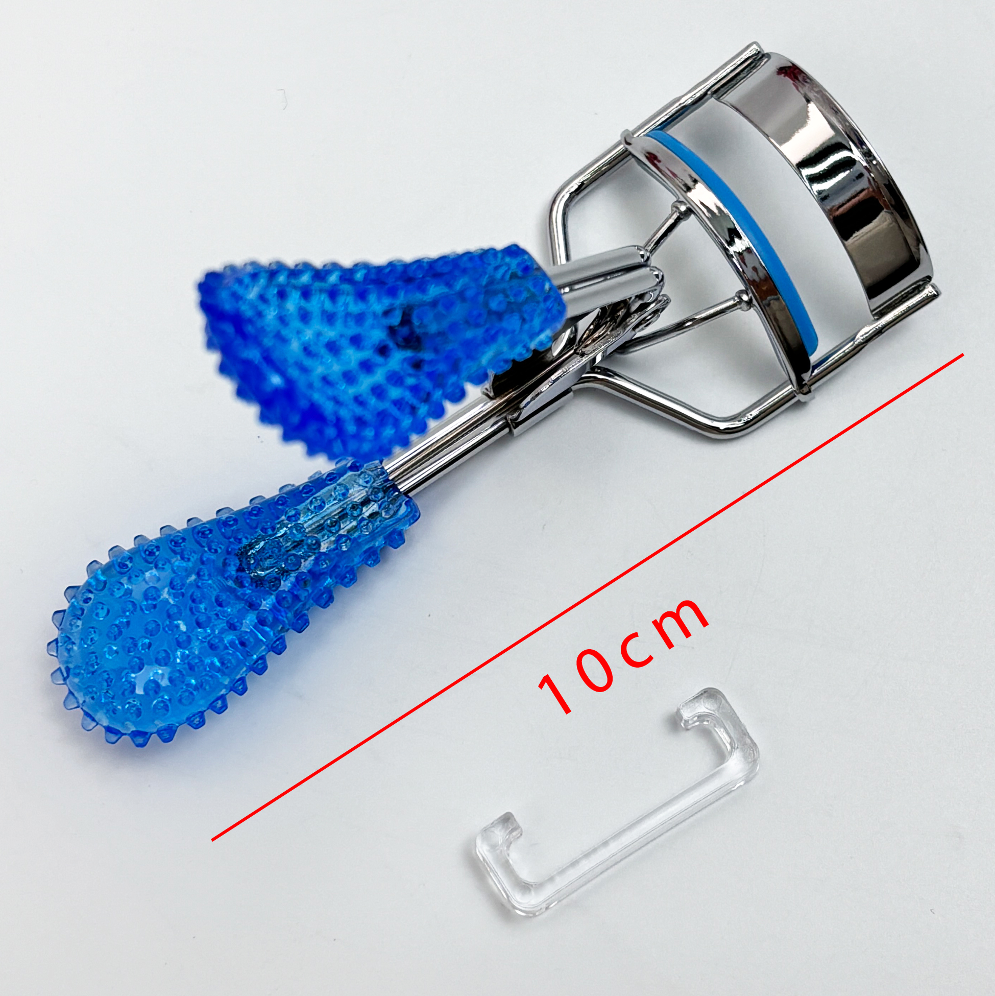 Blue Textured Handle Eyelash Curler