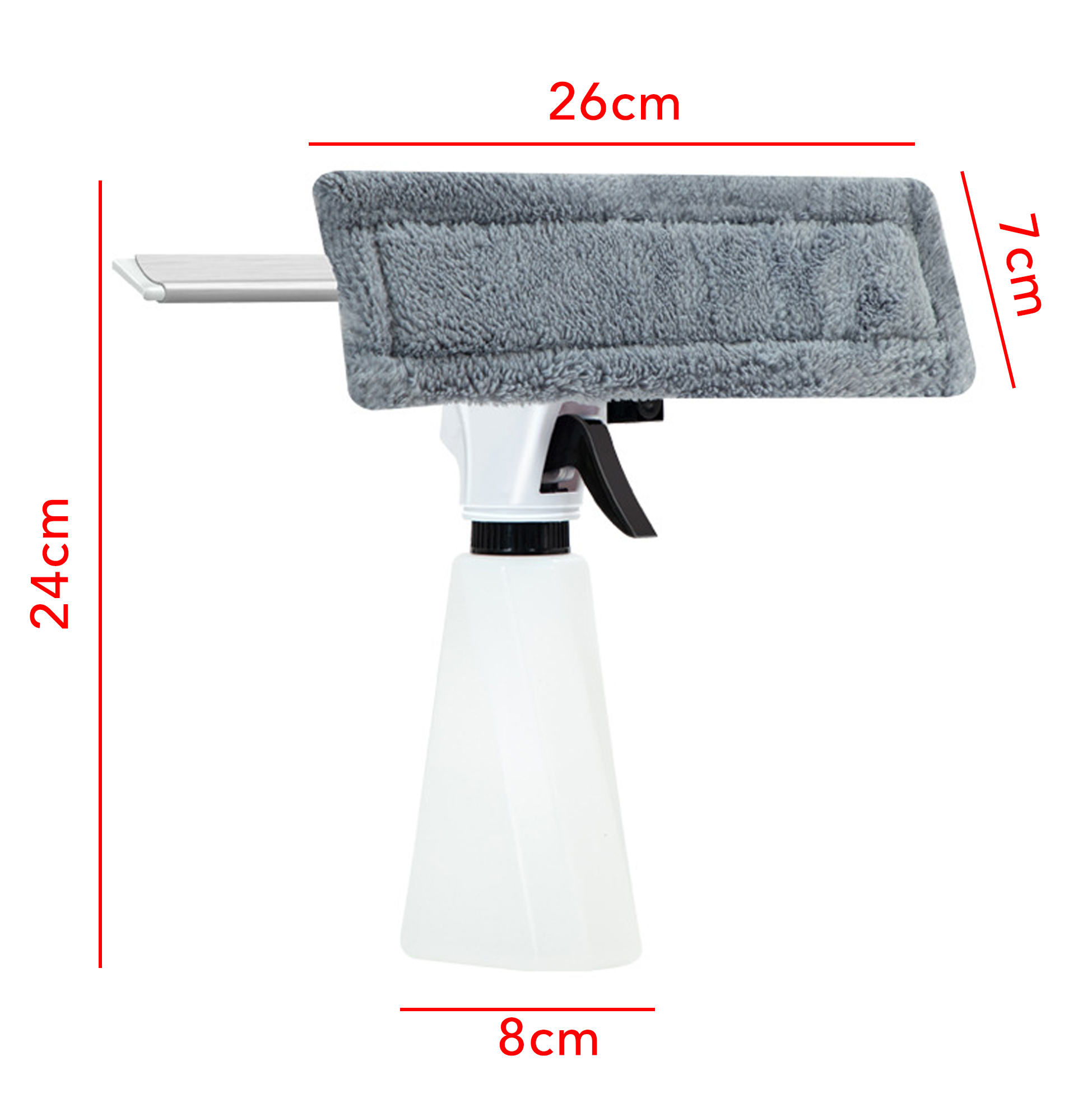 2-in-1 Window Squeegee with Spray Bottle