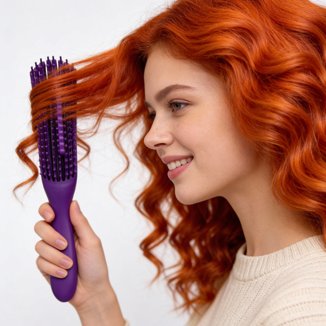 Set of 7 Purple Travel Beauty Set