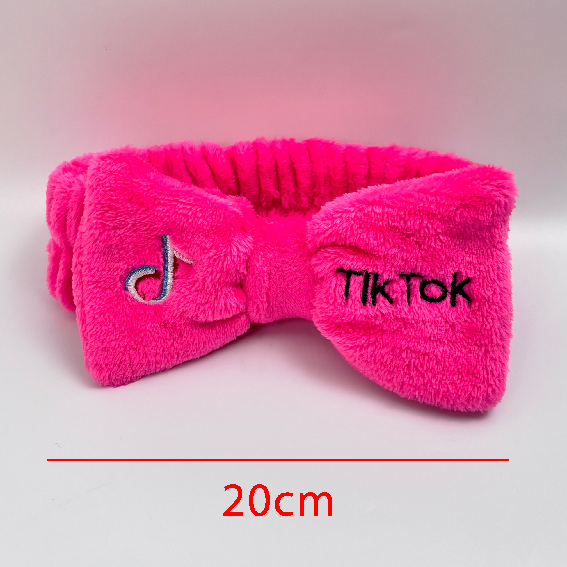 Neon Pink Plush Hairband