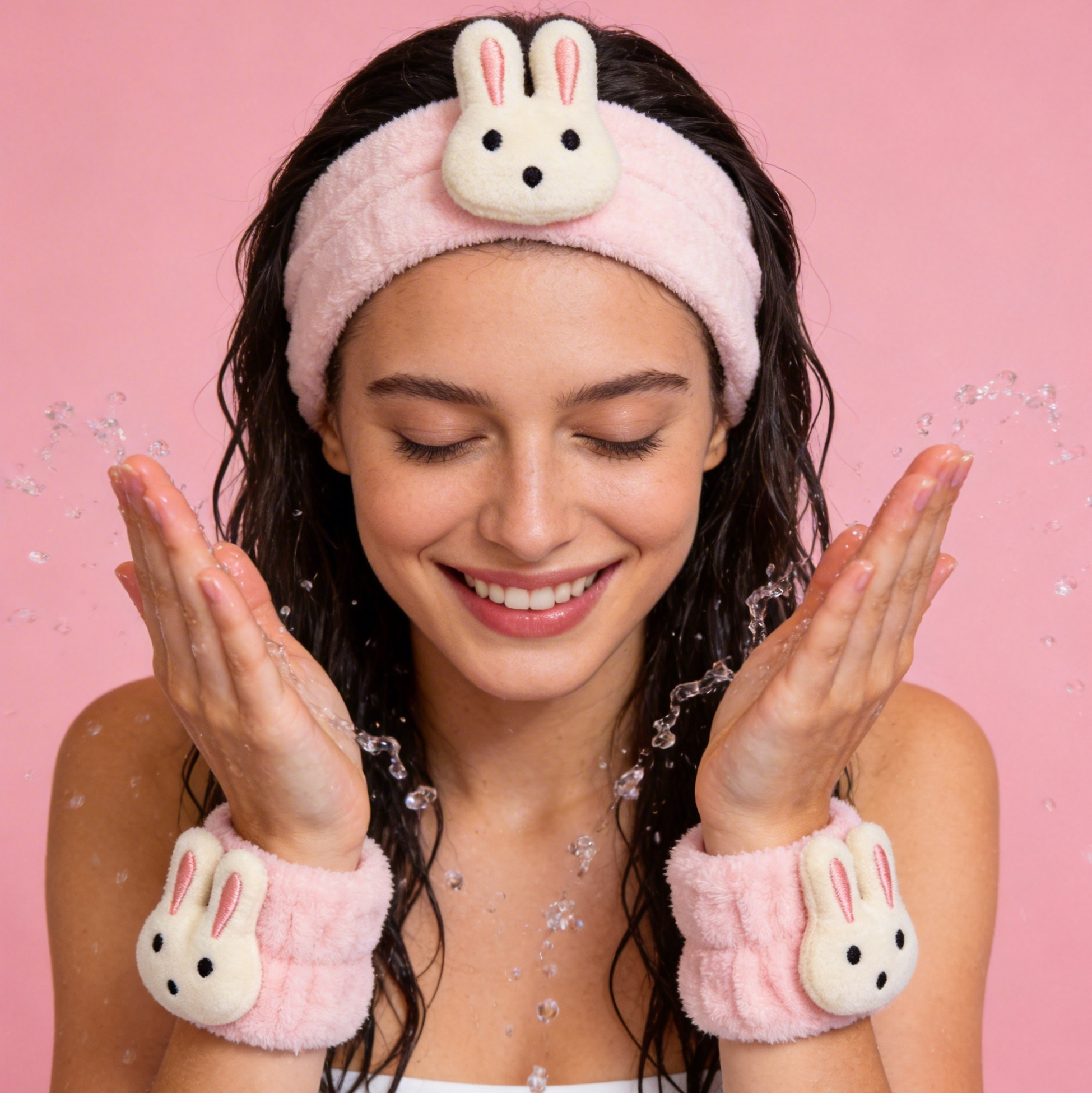 Pink Bunny Skincare Set