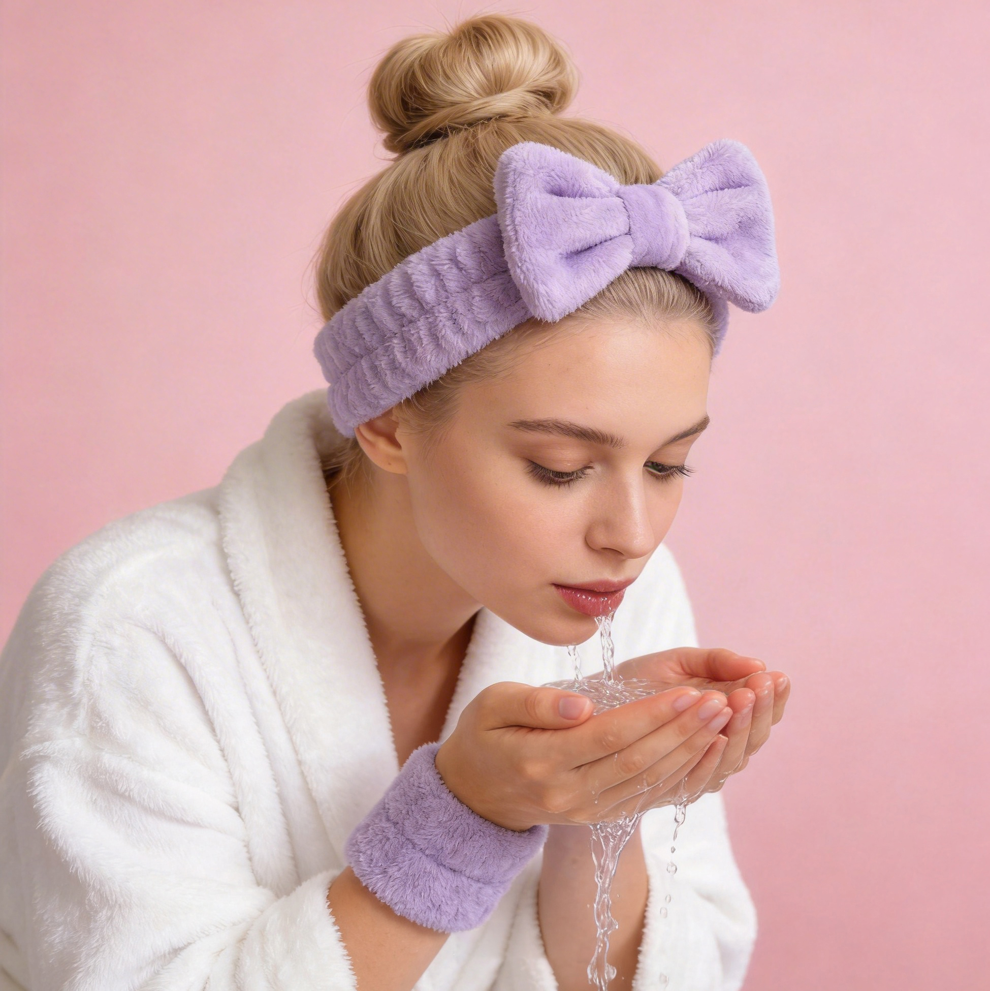 Purple Bow Skincare Set