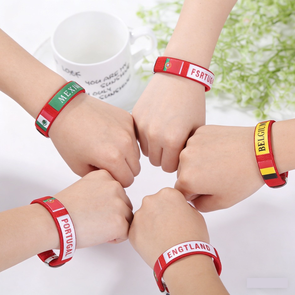 National Flag Wristband World Cup Fan Bracelet