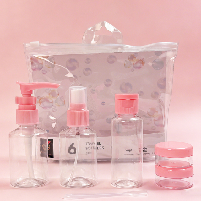 6 PCS Clear Travel Bottles Set