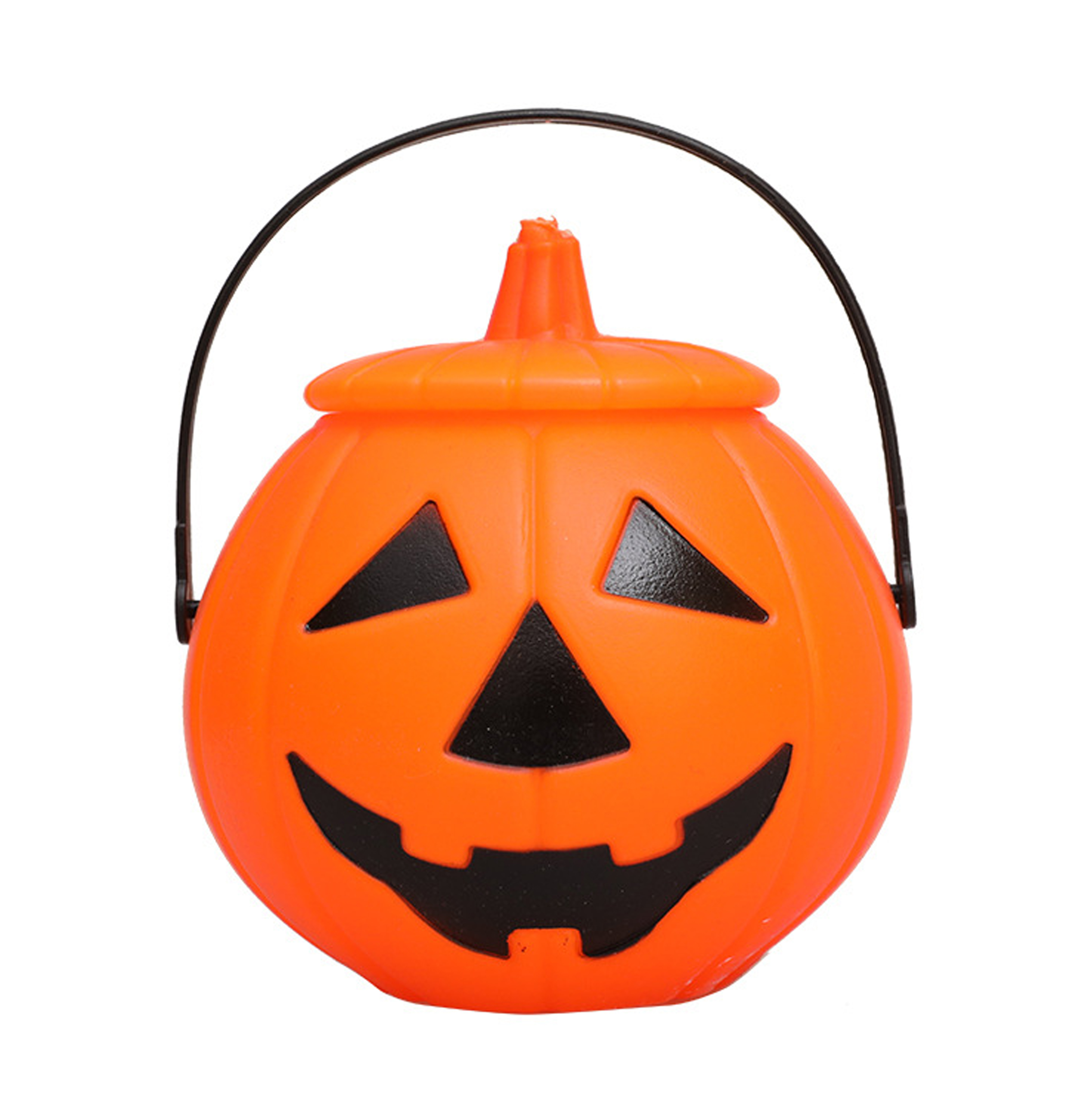 Halloween Pumpkin Bucket with Lid for Candy Collection