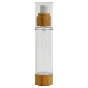 Bamboo-Encased Airless Lotion Bottle