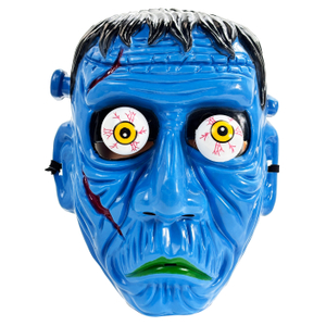 Blue Head Halloween Mask