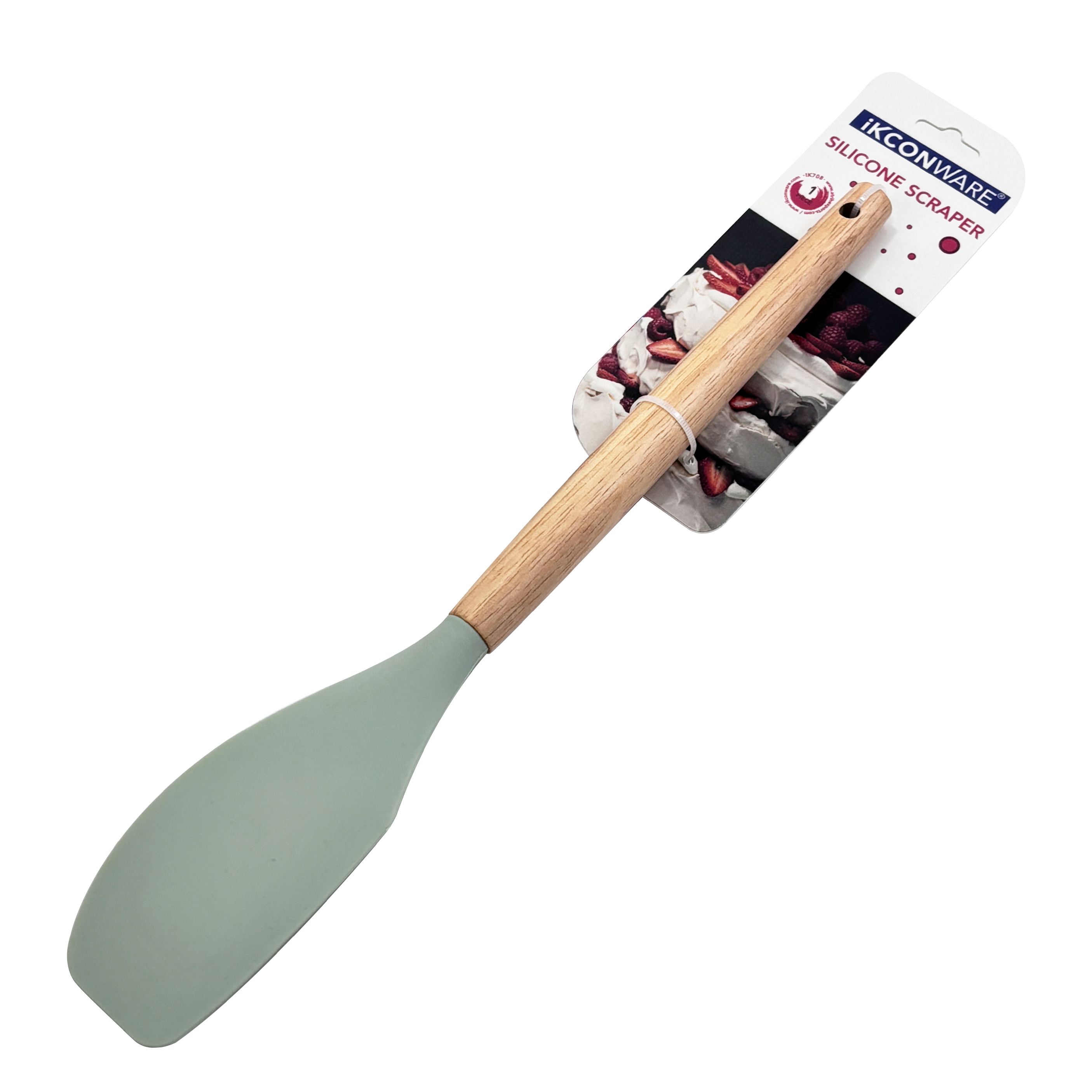 Wooden Handle Silicone Scraper