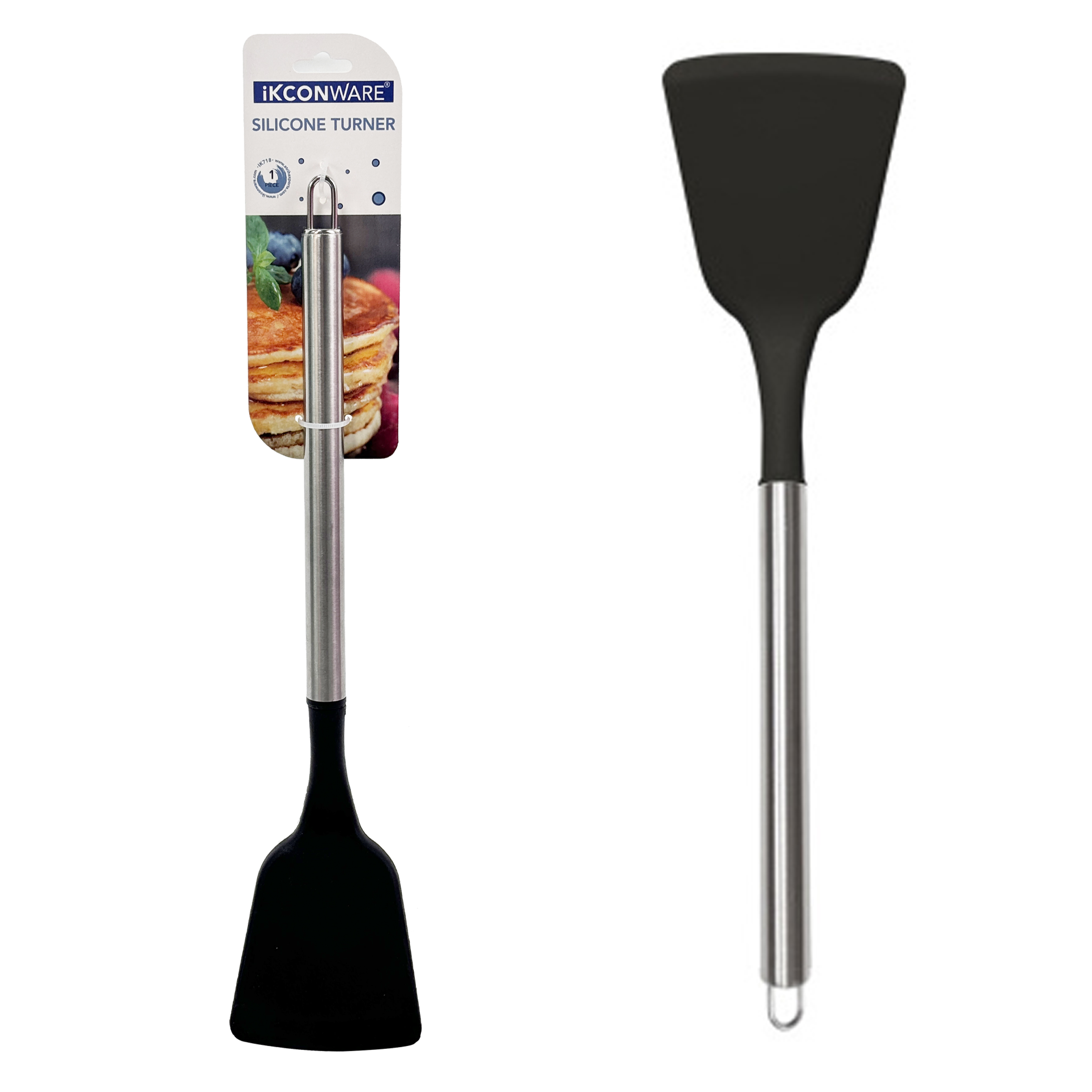 Stainless Steel Handle Silicone Turner
