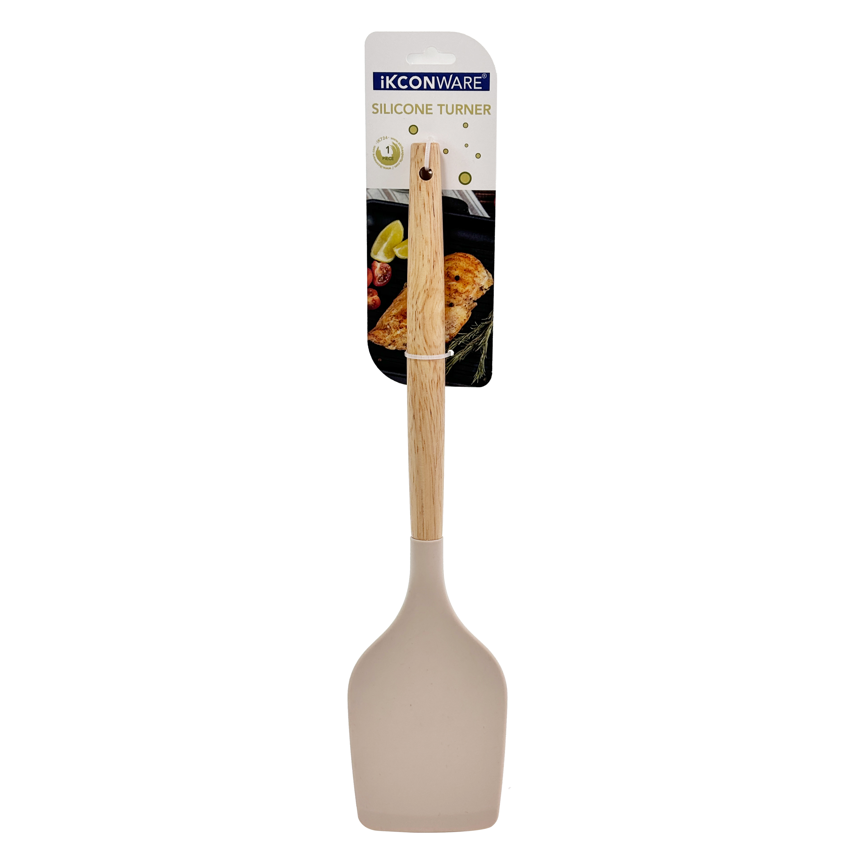 Wooden Handle Silicone Turner