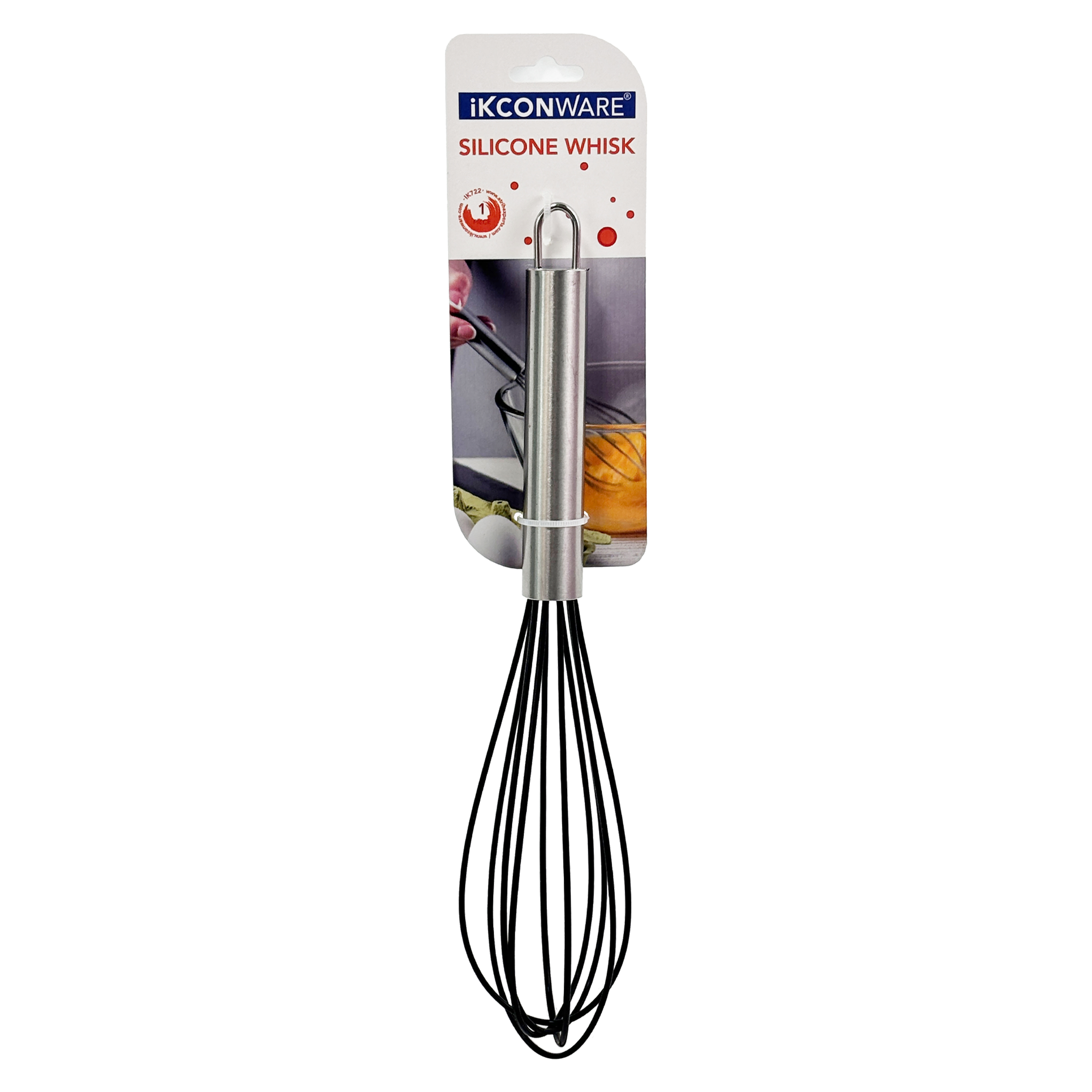 Stainless Steel Handle Silicone Whisk