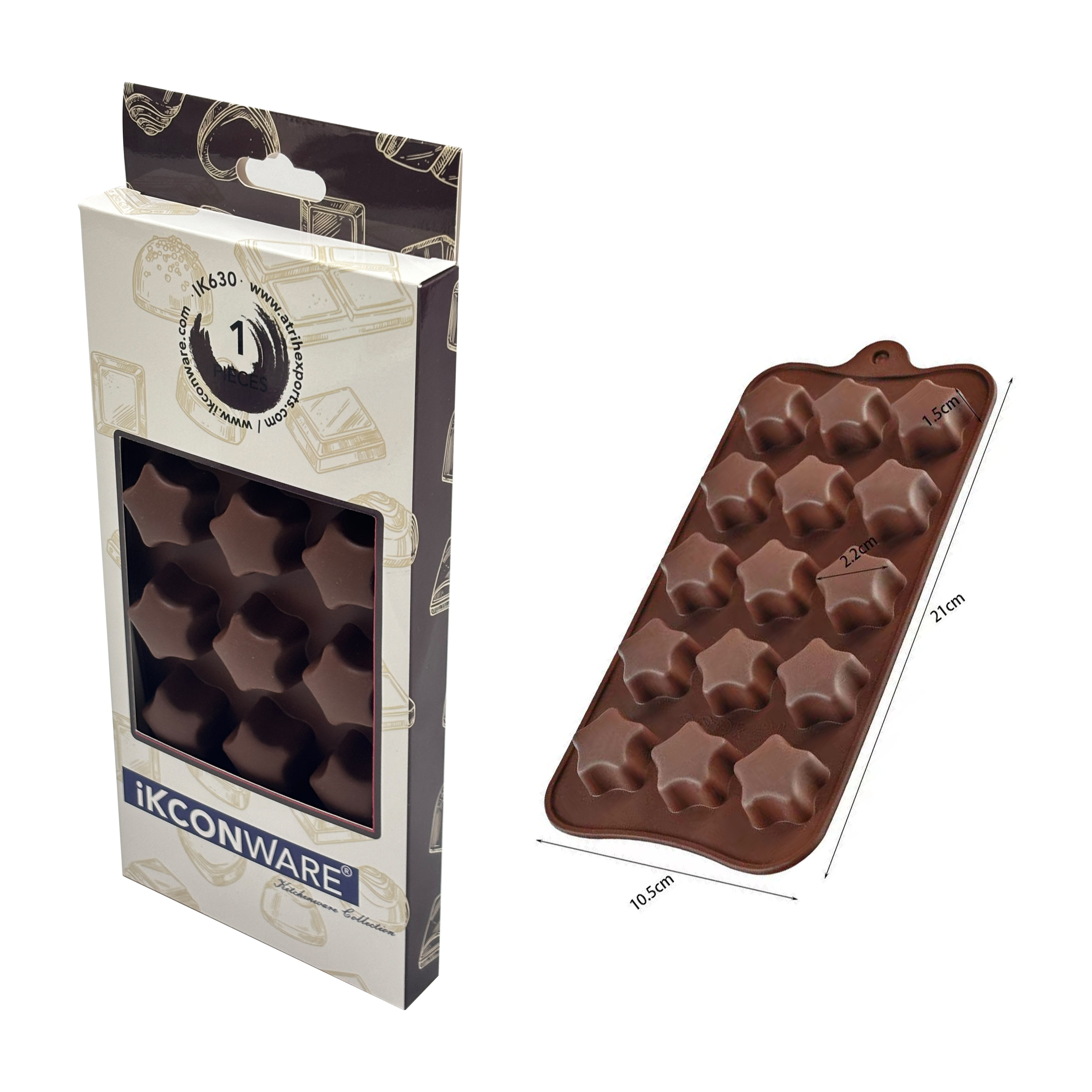 Star-shaped Chocolate Mold