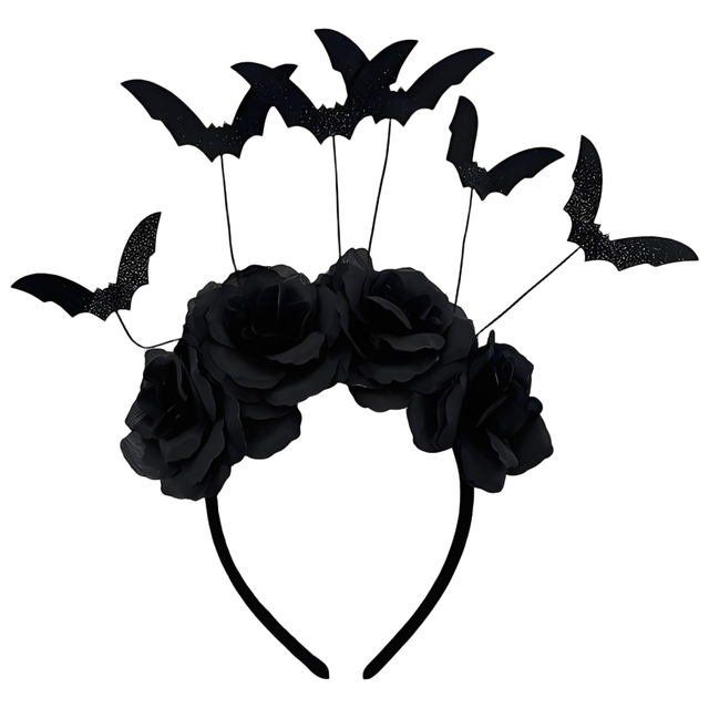 Dead Day Halloween Bat Design Headband Festive Flower Hairband for Costumes And Party Decorations