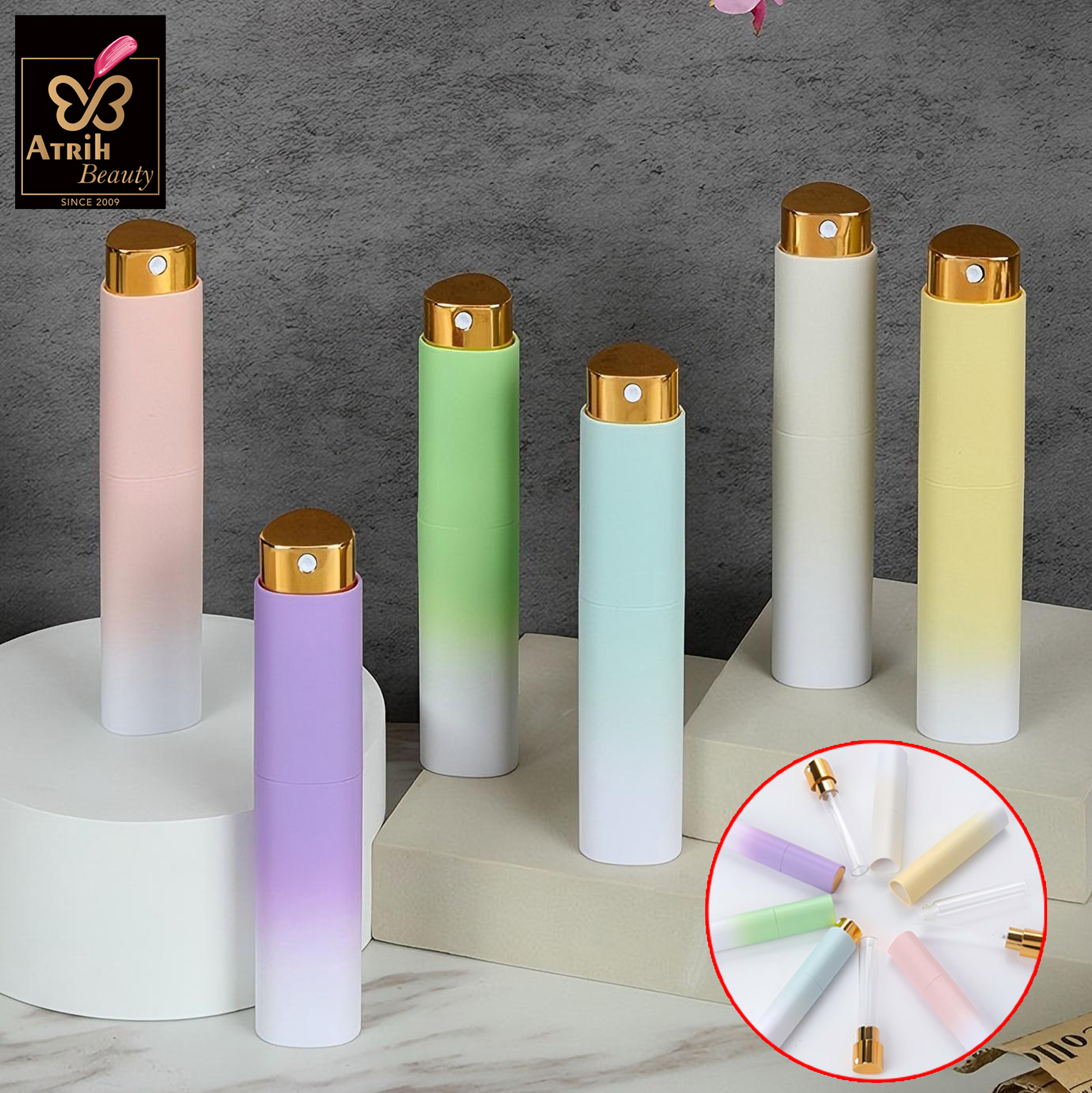 10ml Gradient Purple Perfume Atomizer
