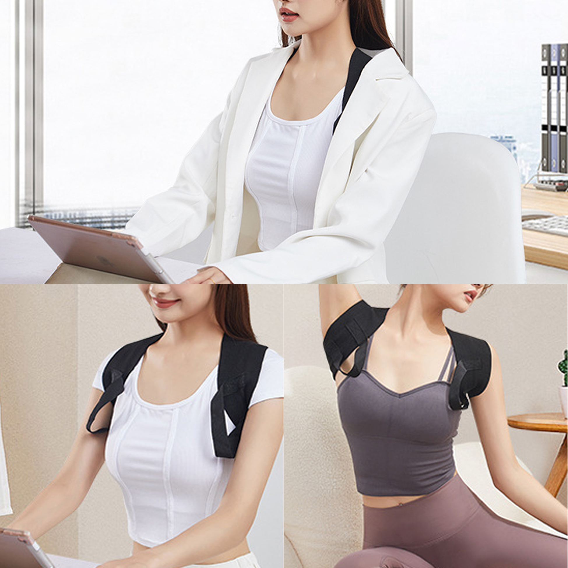 Unisex Black Posture Corrector