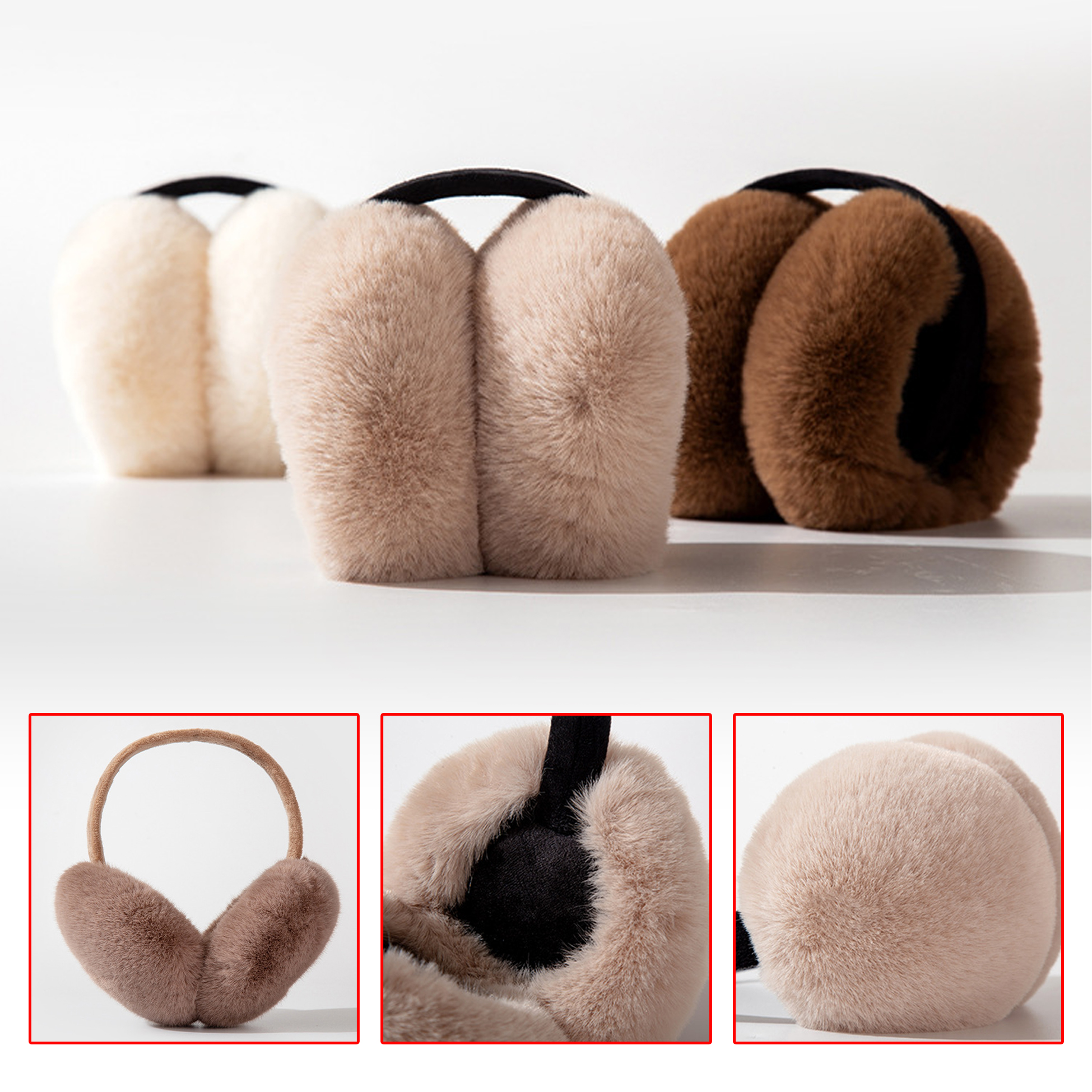 Furry Earmuffs for Winter