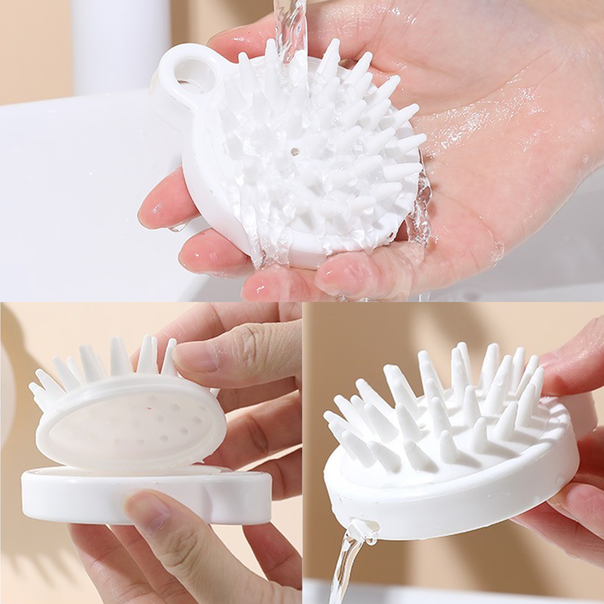Silicone Scalp Massage And Shampoo Brush