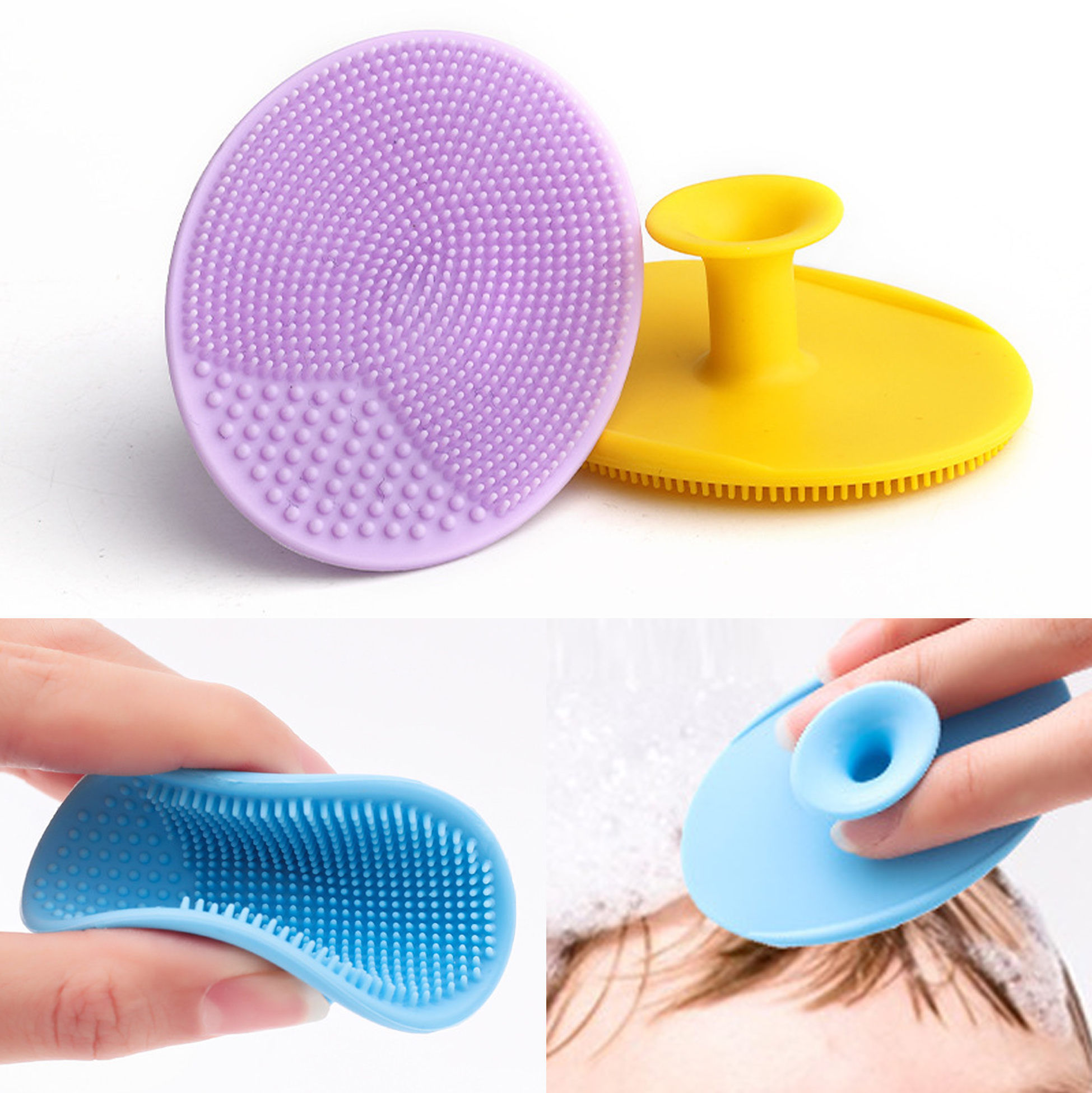 Silicone Scalp And Skin Exfoliating Brush Set