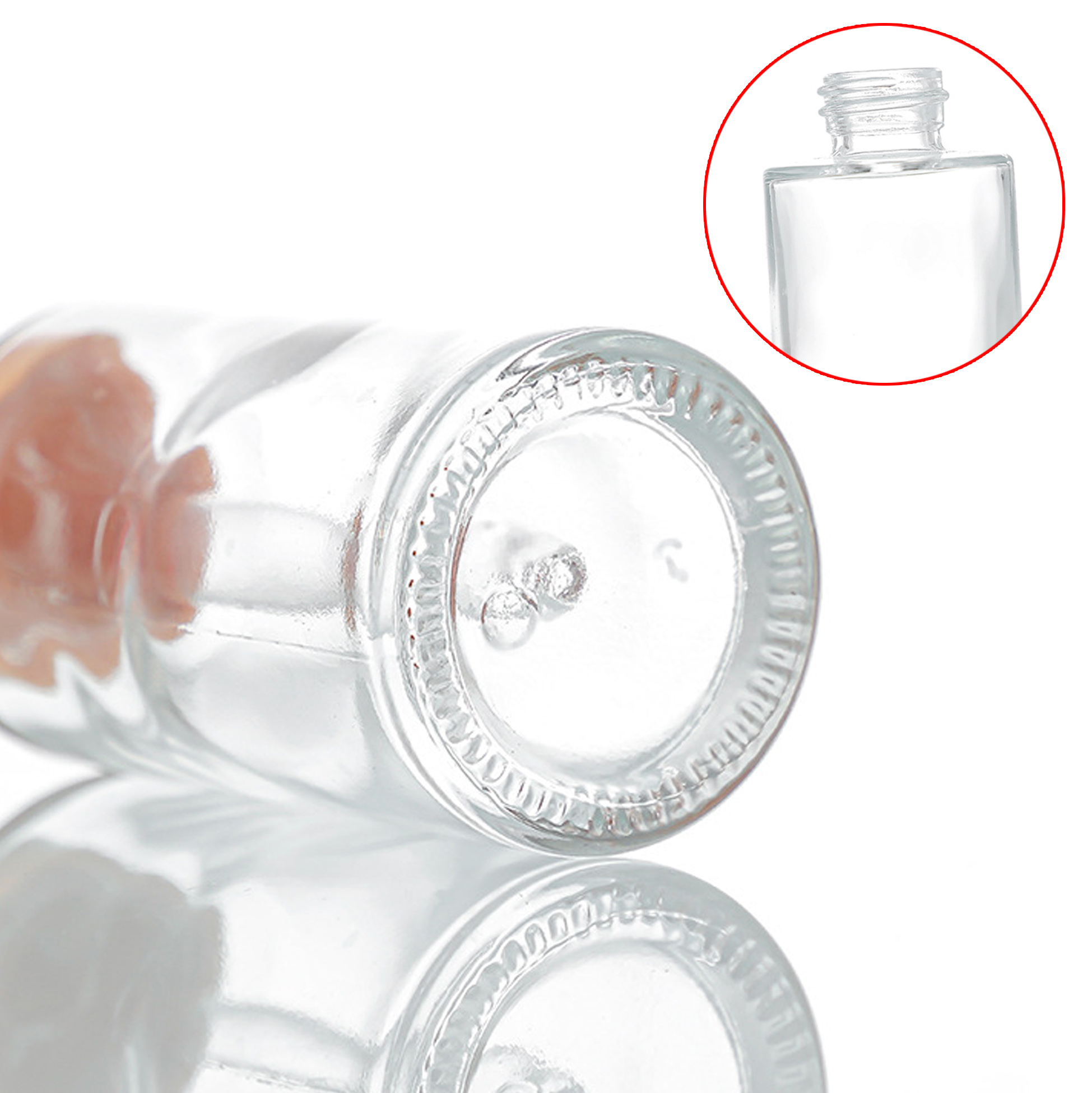Clear Glass Dropper Bottle 