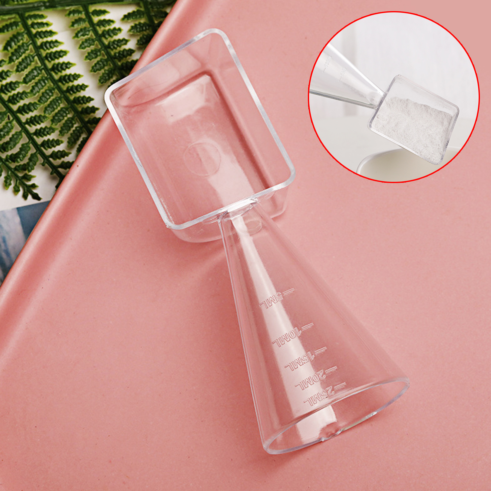 Transparent Silicone Liquid & Powder Measuring Spoon