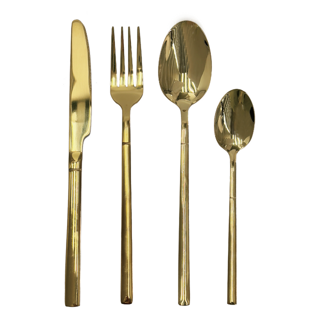 Gold/Silver Plated Stainless Steel Cutlery Set