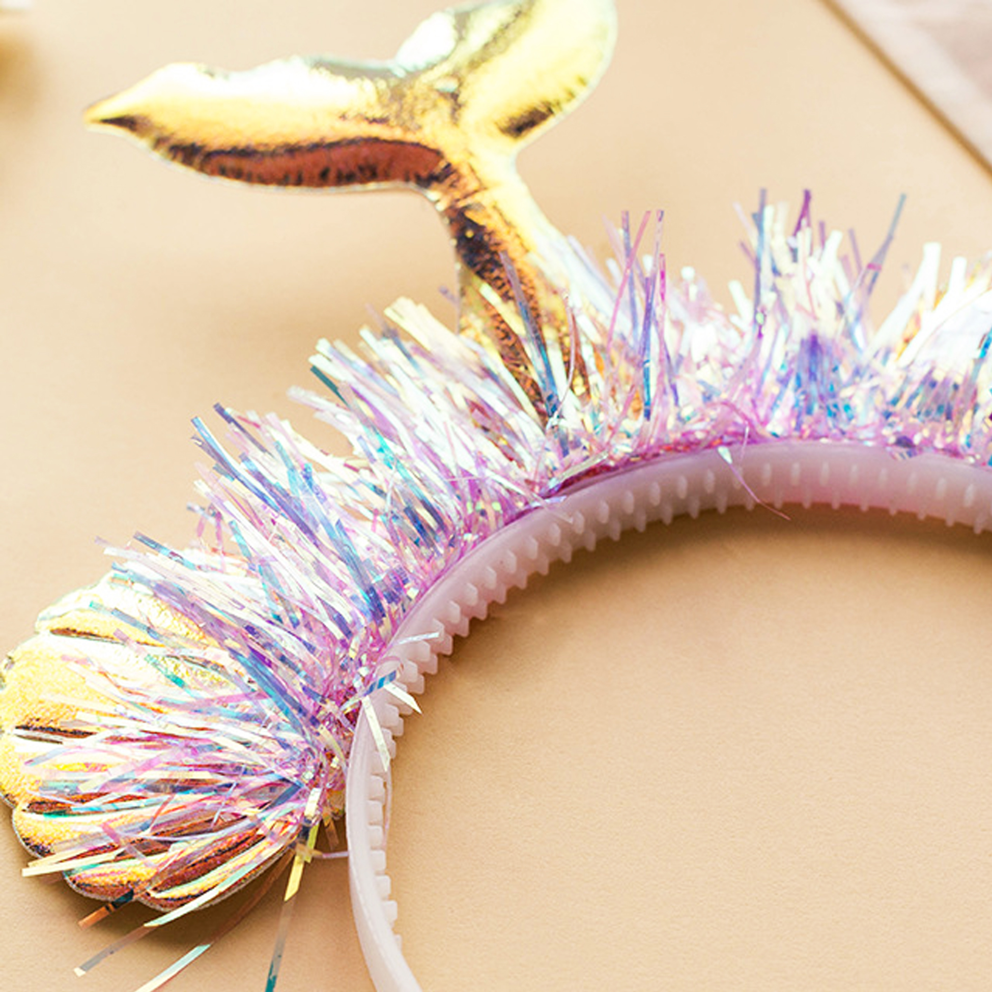 Mermaid Headband with Tail and Shells