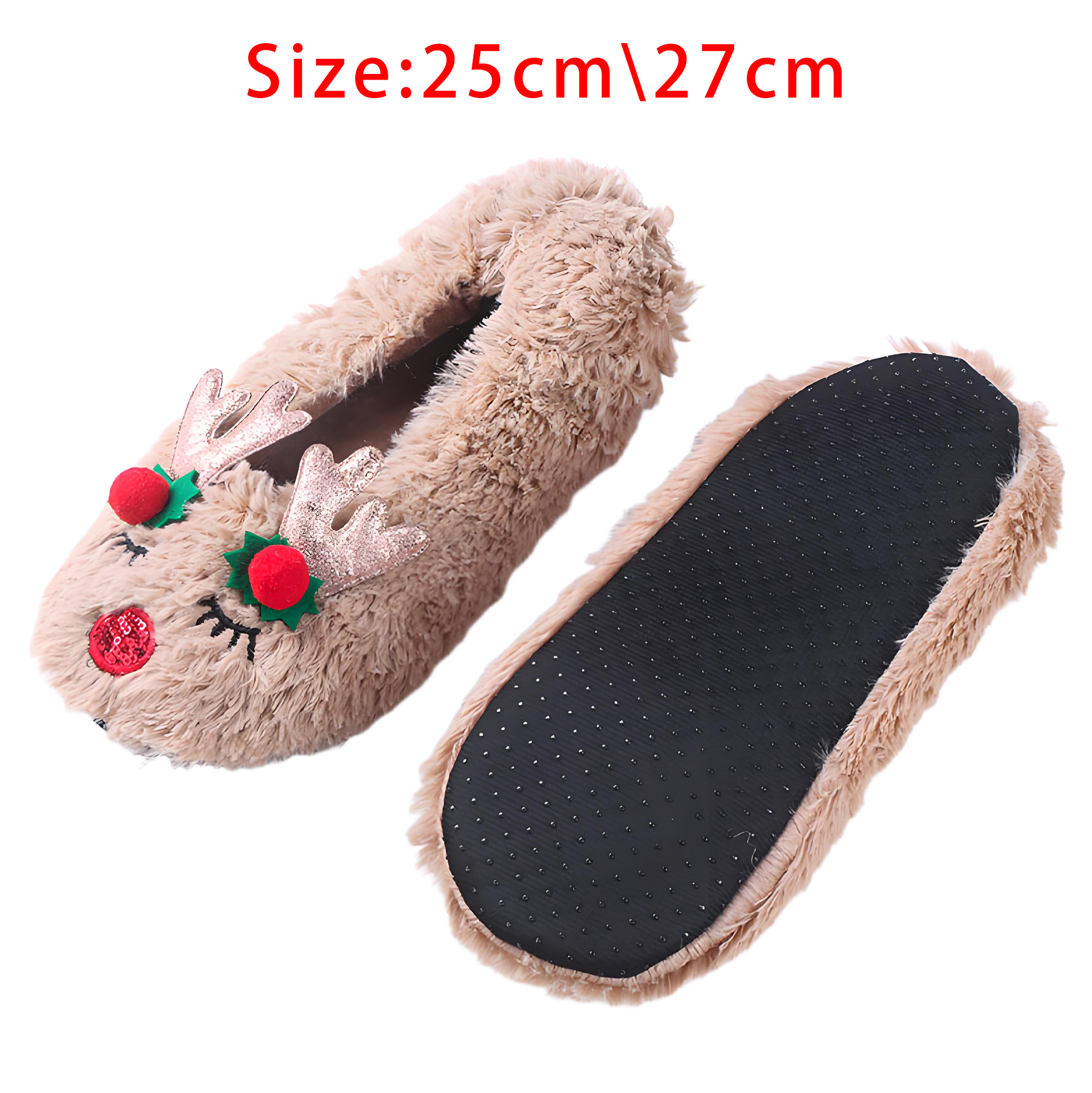 Christmas Reindeer Slippers
