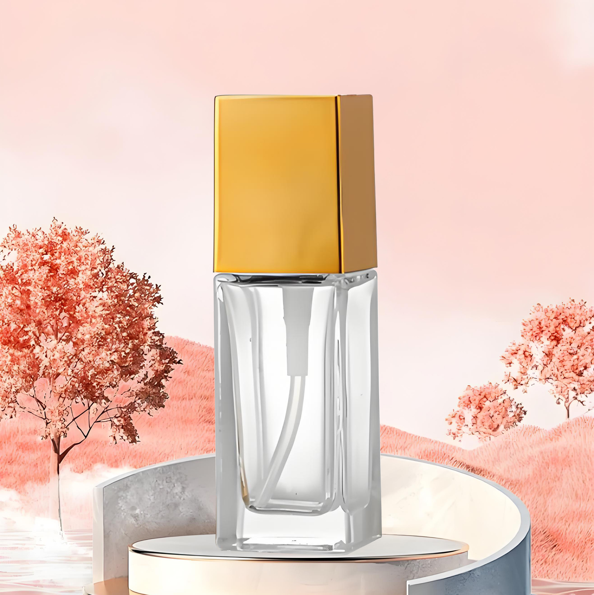 Clear Glass Perfume Spray Bottle 