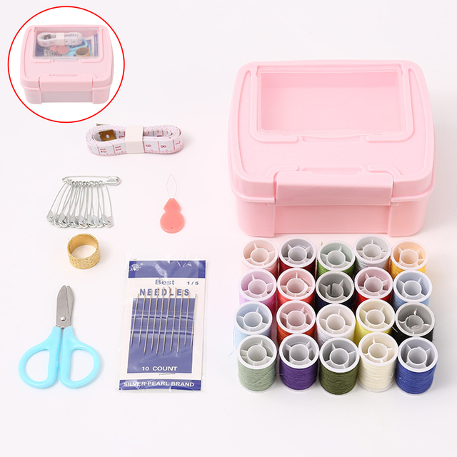 Portable Sewing Kit with Organizer Box
