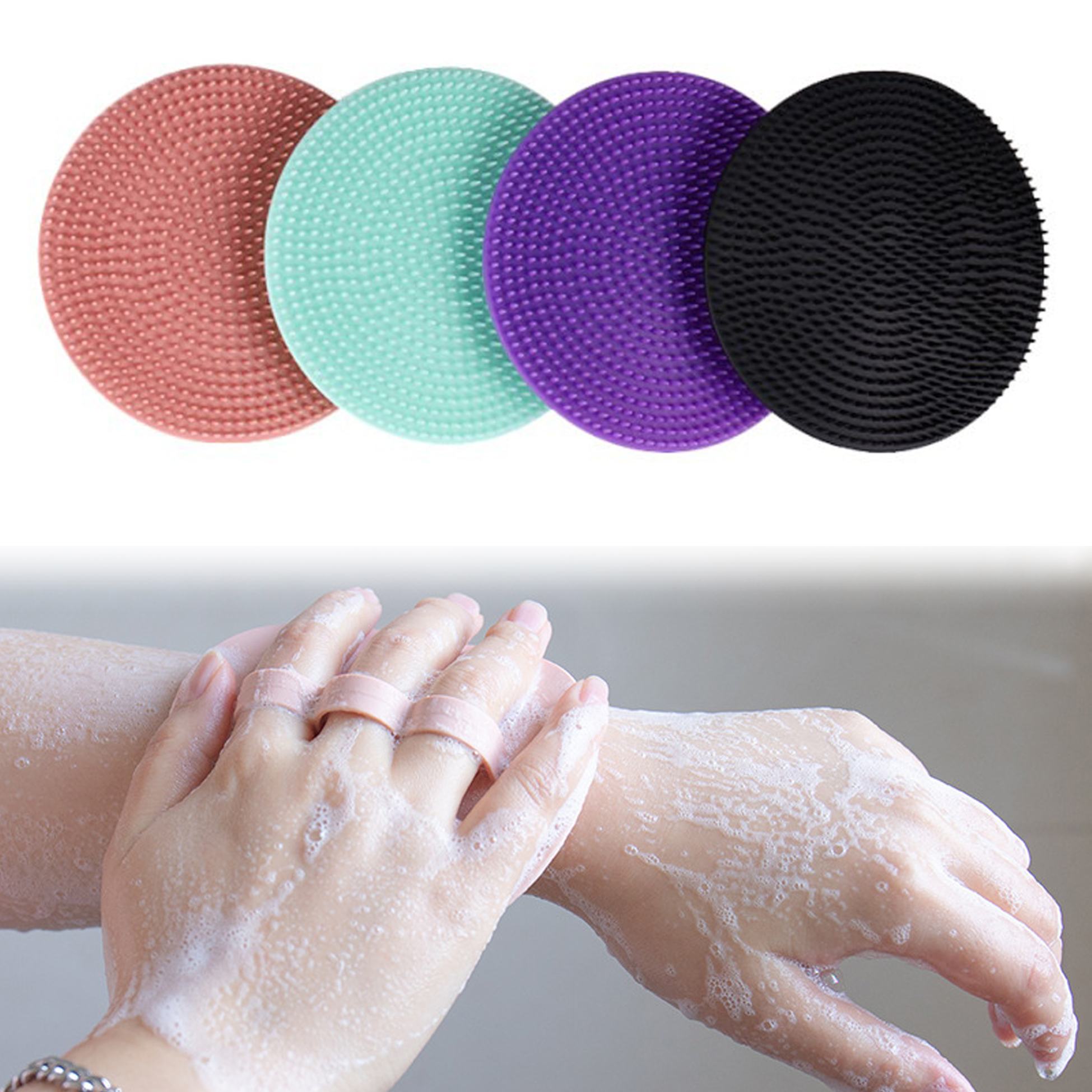 Finger Ring Silicone Body Exfoliating Brush