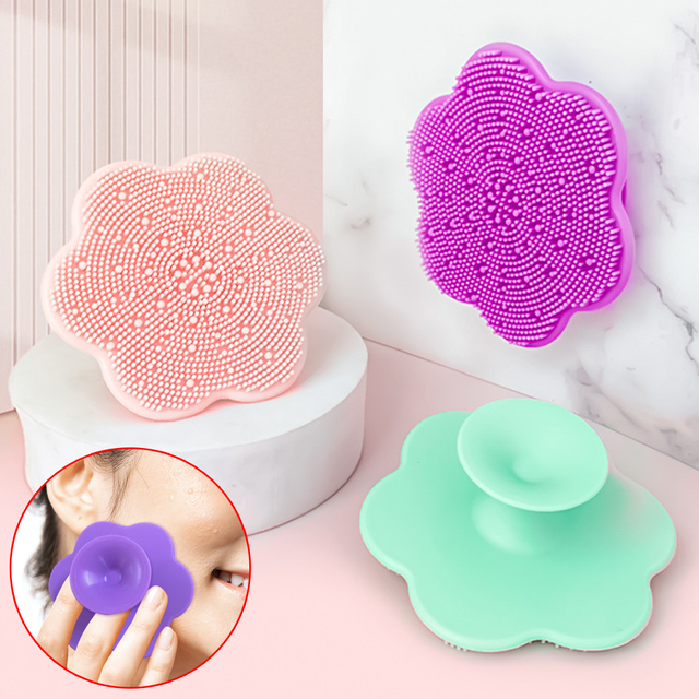 Flower Shaped Silicone Facial Cleansing And Massaging Pad