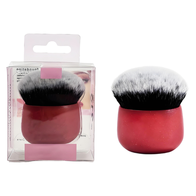 1855Round Makeup Brush with Red Handle