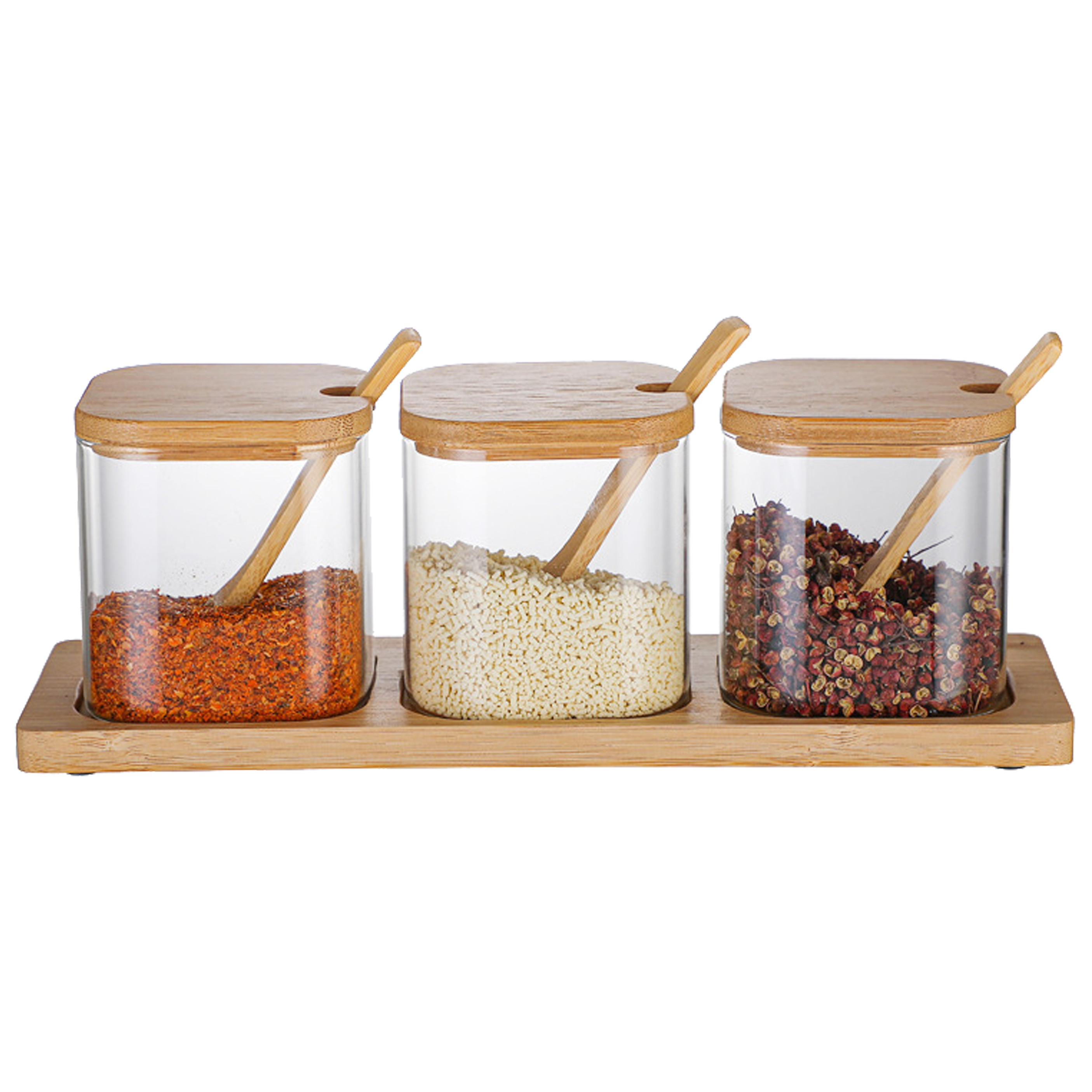 Kitchen 3-Piece Seasoning Containers