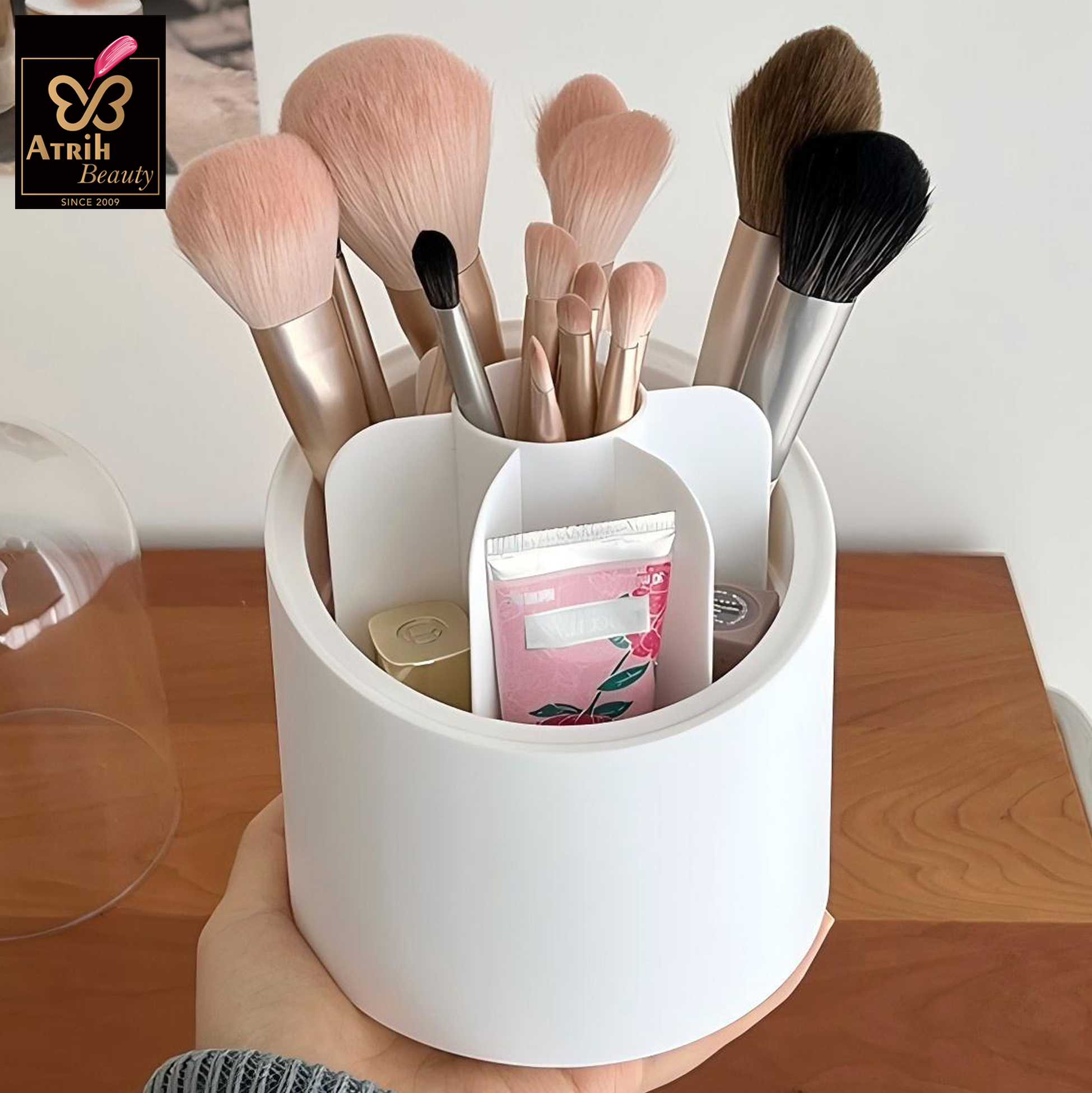 Plastic Makeup Brush Organizer