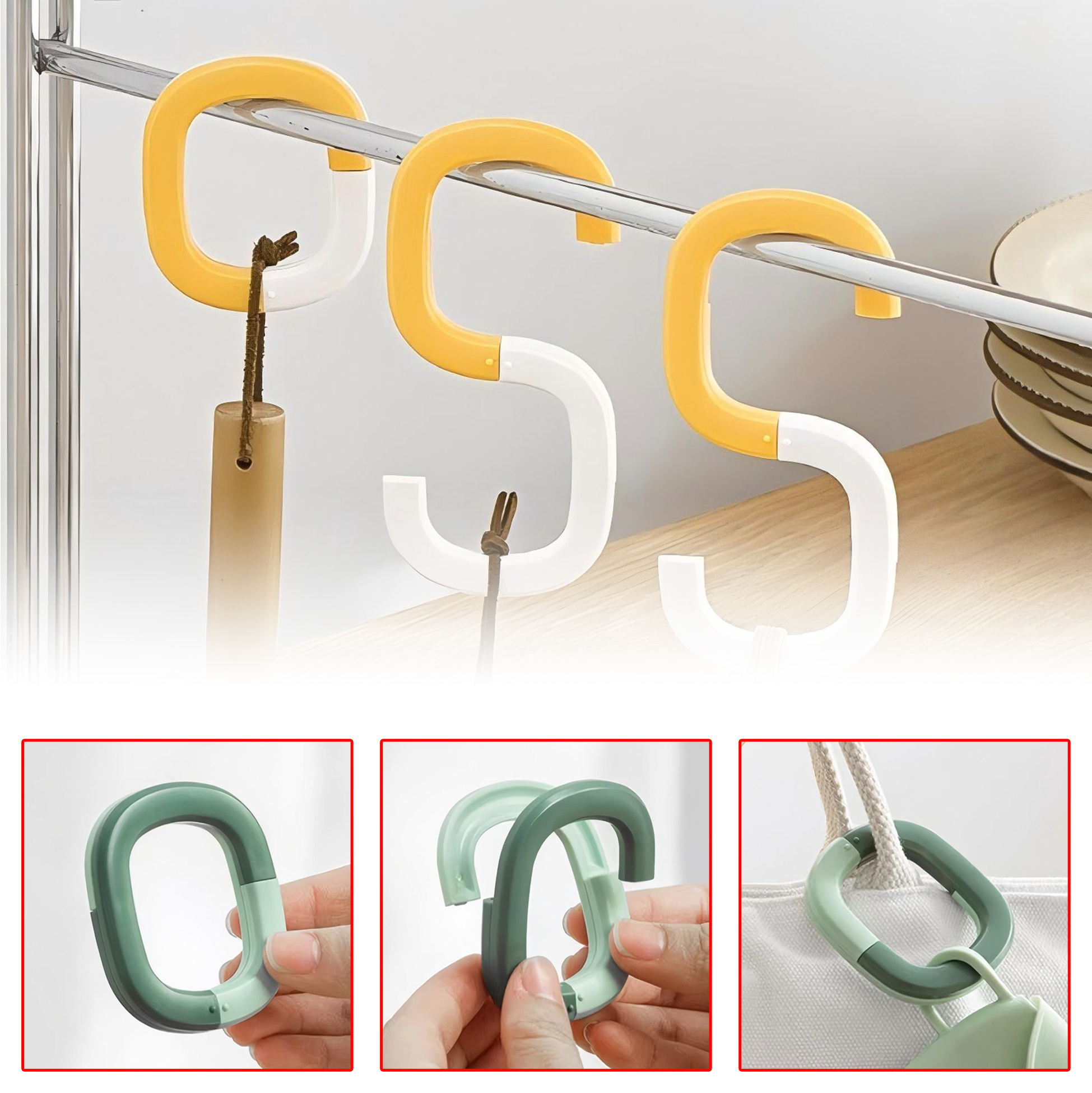 Set of 2 Multifunctional S - Hooks