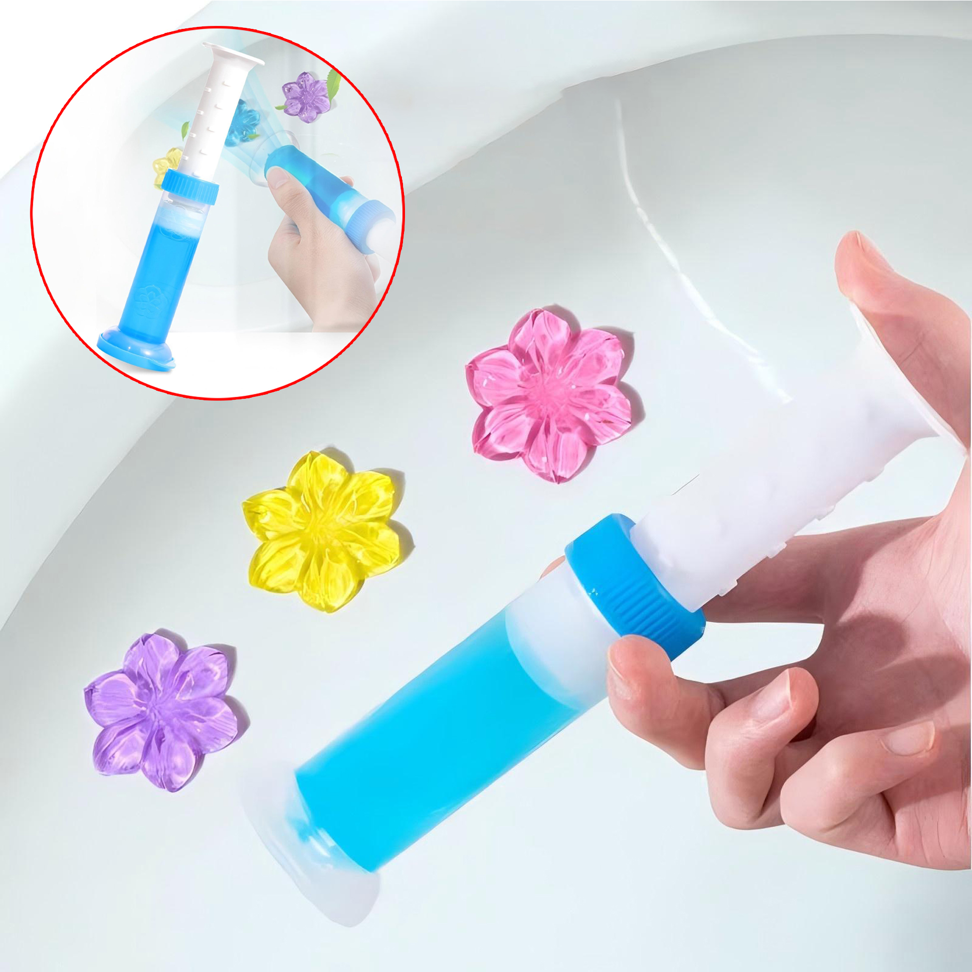 Flower Shaped Toilet Deodorizing Gel
