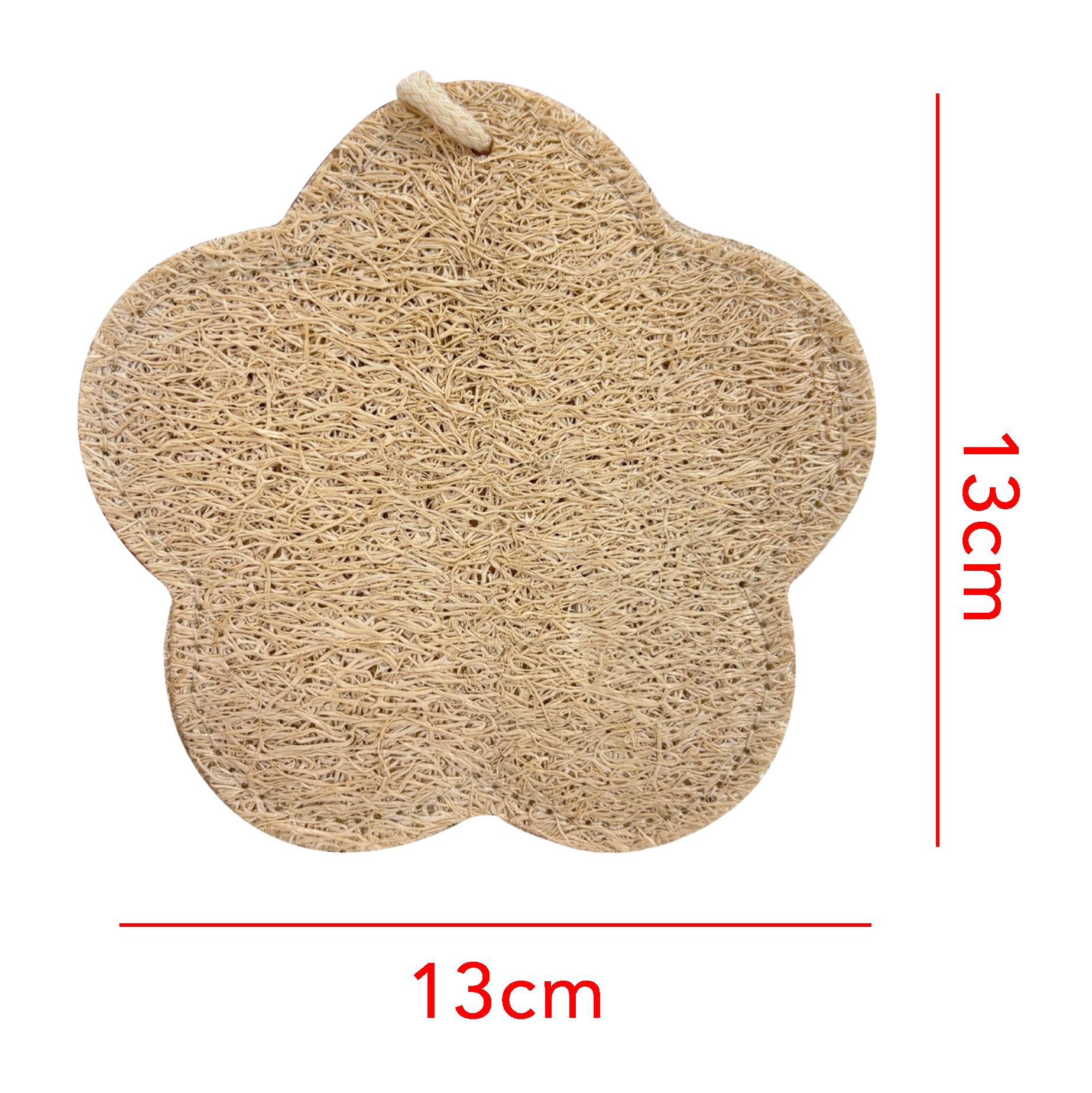 Flower Shaped Natural Loofah Exfoliating Bath Sponge