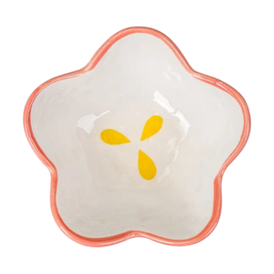 Flower-Shaped Ceramic Snack Bowl