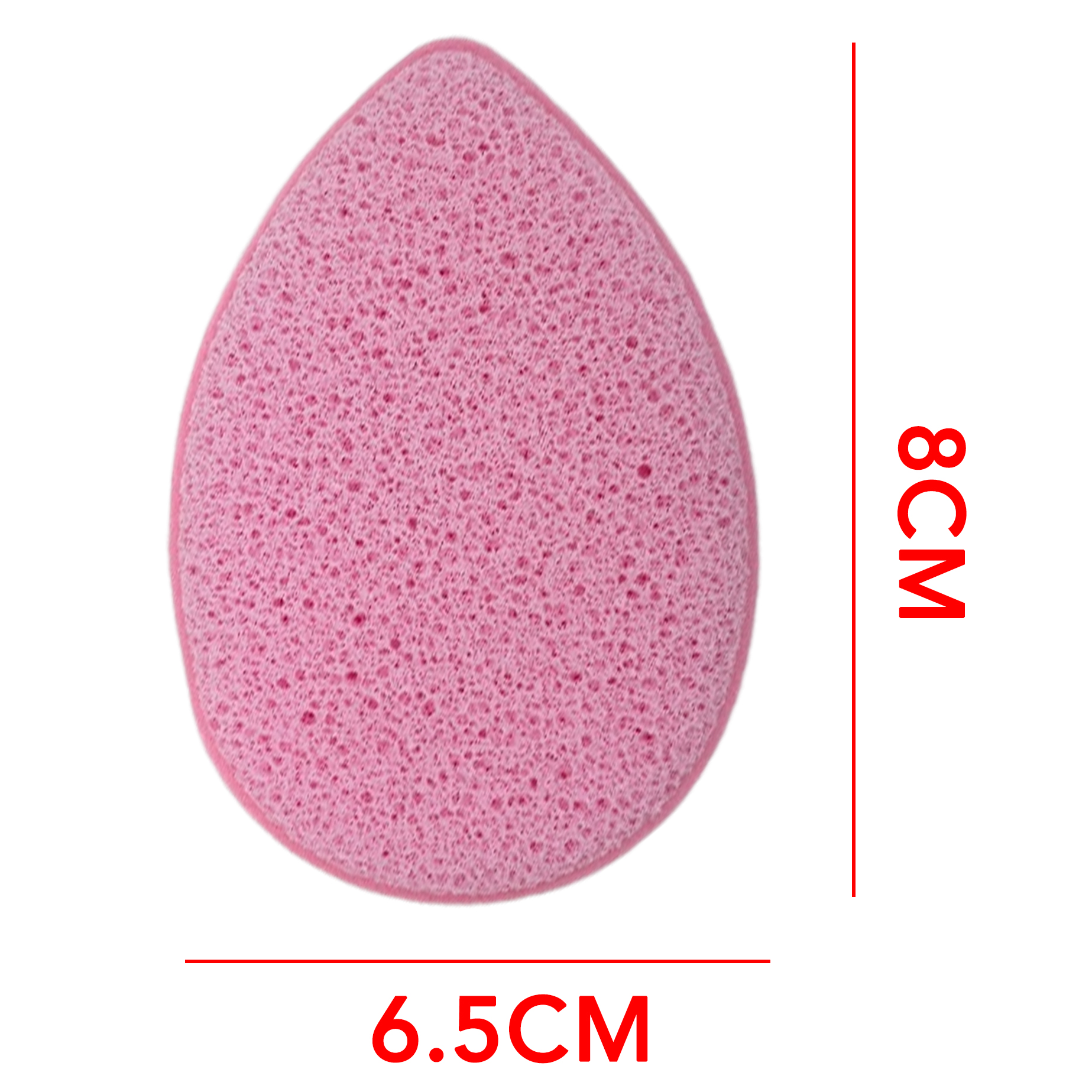 Dual-Layer Teardrop Facial Cleansing Sponges Set