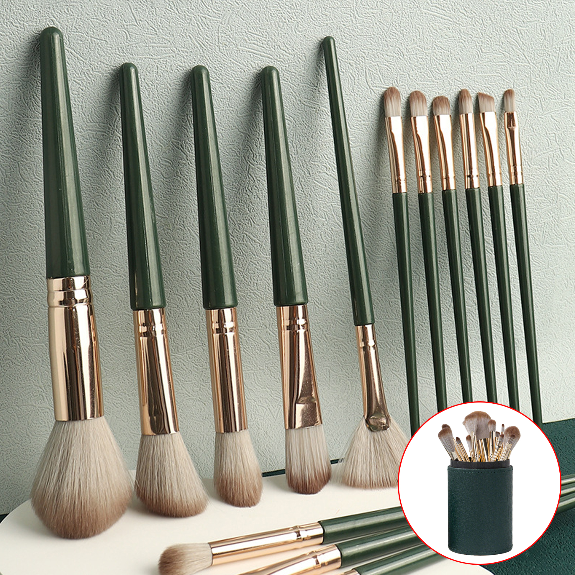 Makeup Brushes Set of 15 With Case