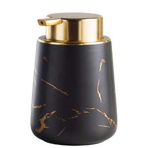 Marble-Patterned Soap Dispenser