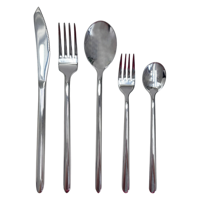 20-Piece Mirror-Polished Stainless Steel Cutlery Set
