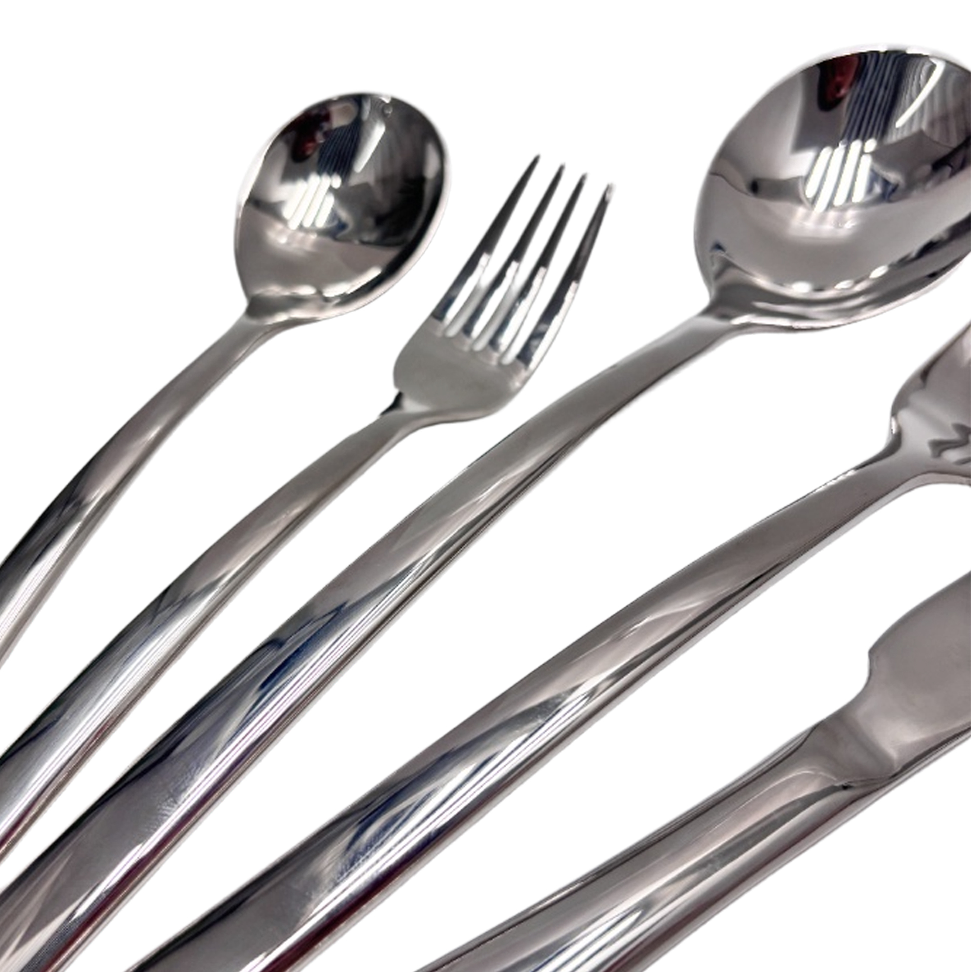 20-Piece Mirror-Finish Stainless Steel Cutlery Set